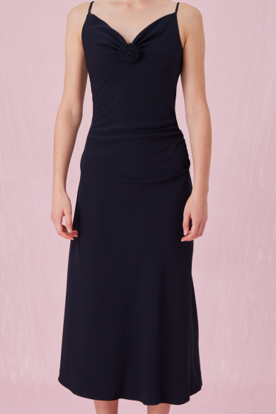 Chantela Navy Spaghetti Dress