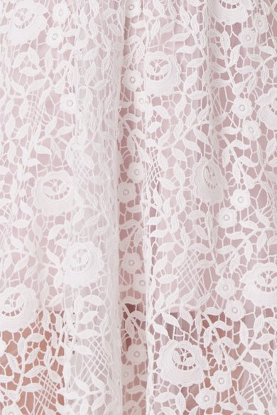 Aurelle White Rose Lace Long Dress