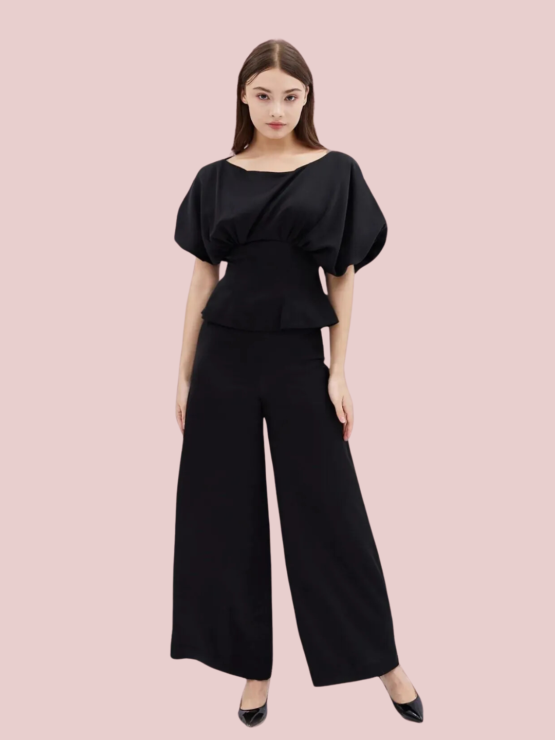 Georgett Black Long Pants