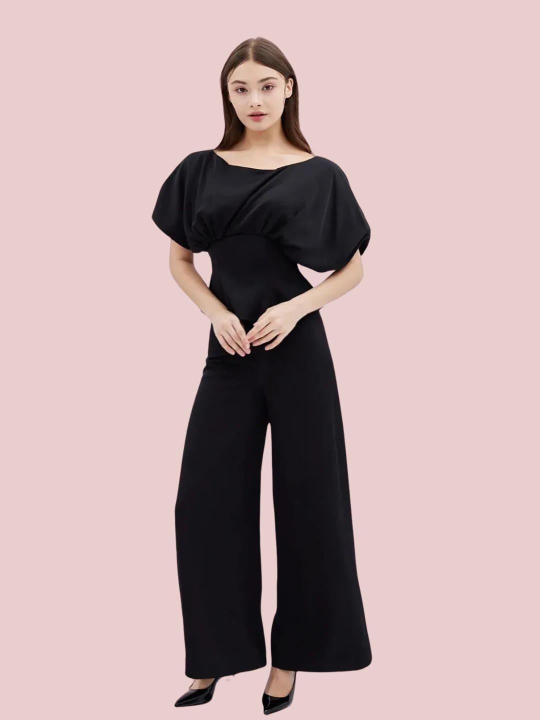 Georgett Black Long Pants