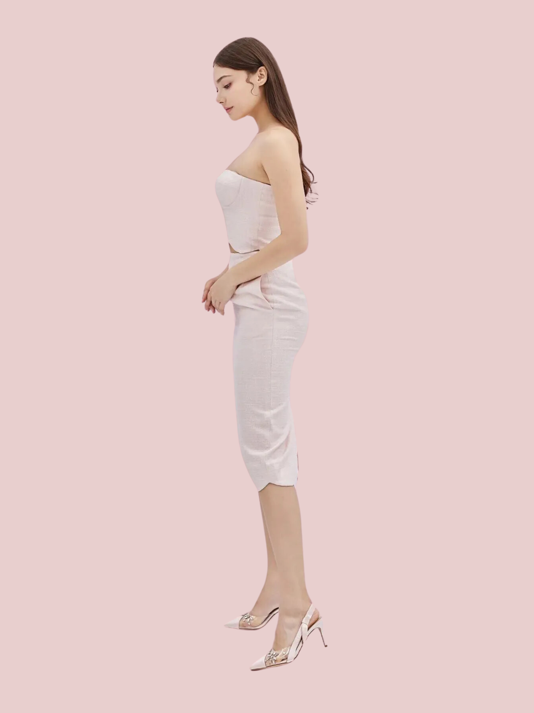 Floretta Pink Tweed Top