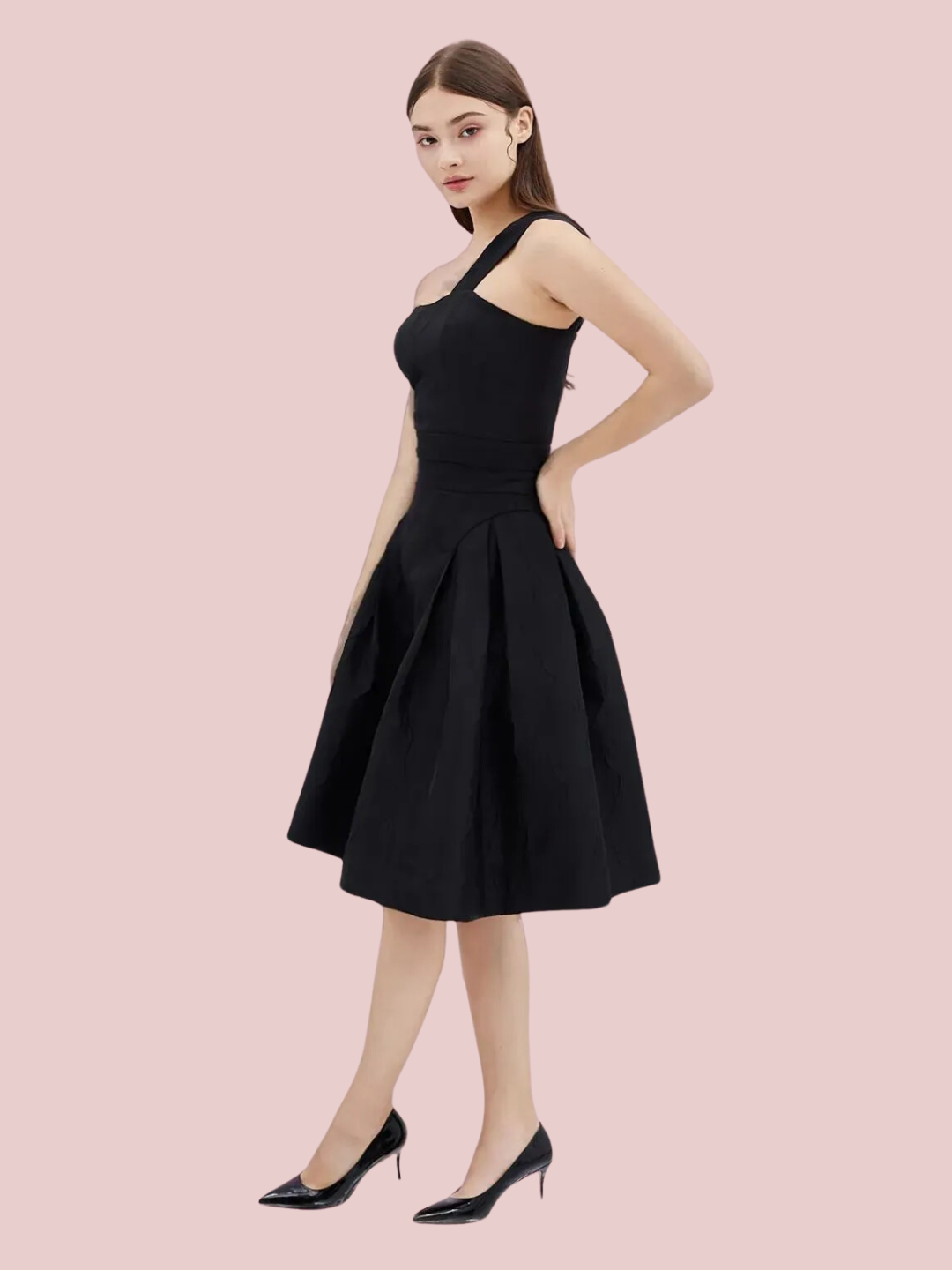 Abrial Black Jacquard Top