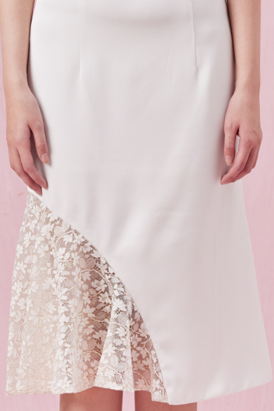 Capucine White Lace Mermaid Skirt