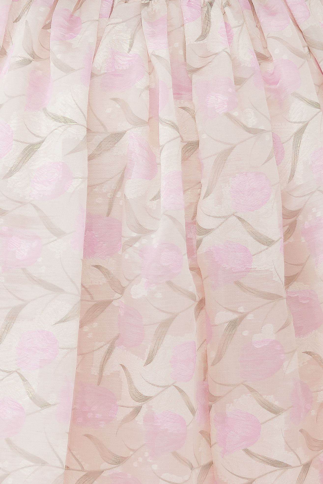 GABRIELLE PINK FLOWER JACQUARD DRESS