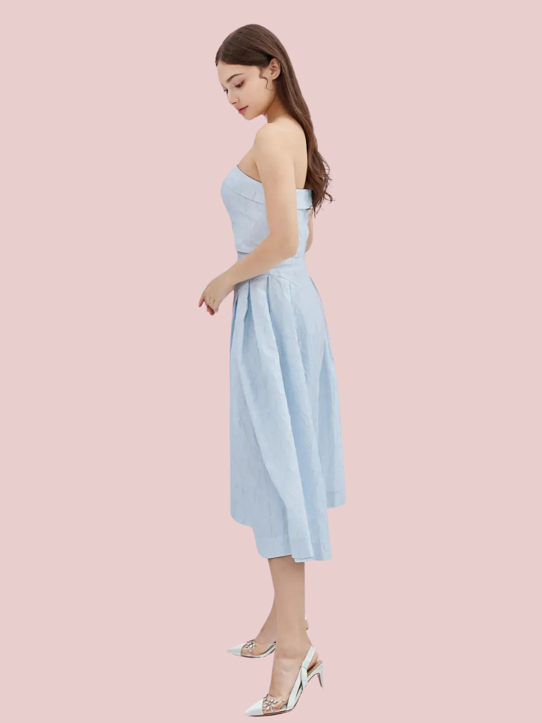 Noemie Blue Bustier Top