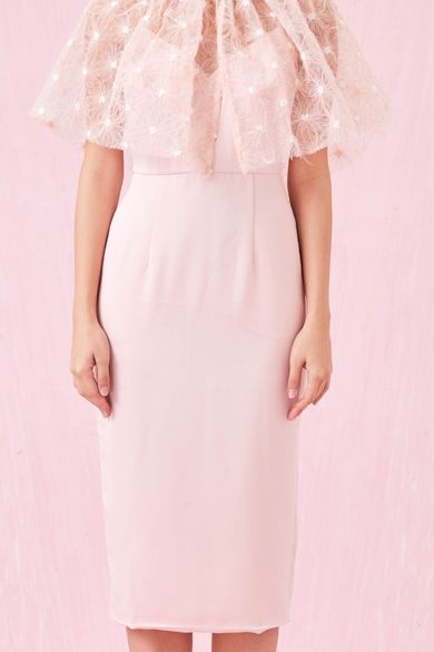 Carressa Pink Spag Midi Dress