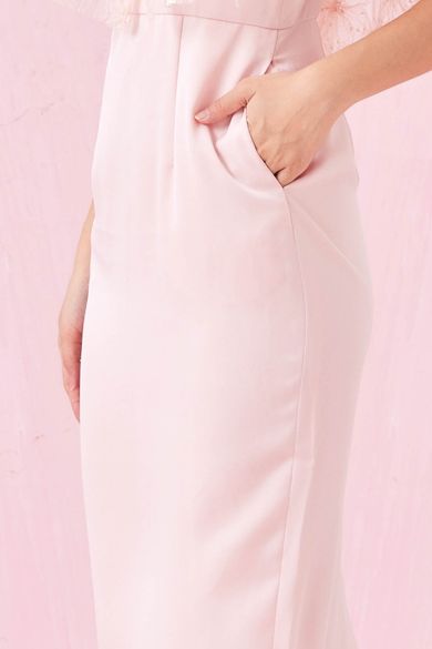 Carressa Pink Spag Midi Dress