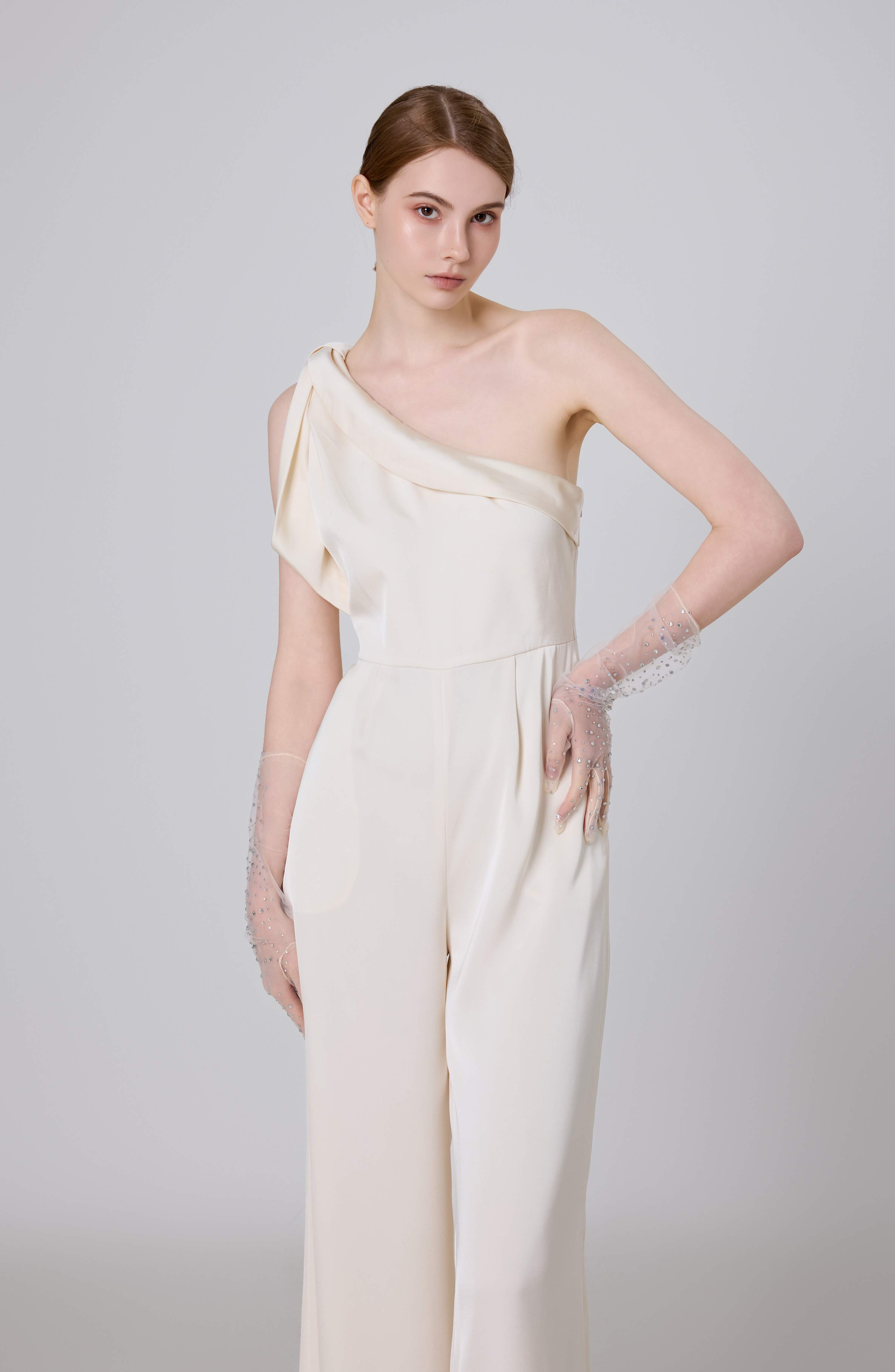 Chantai Cream Toga Jumpsuit