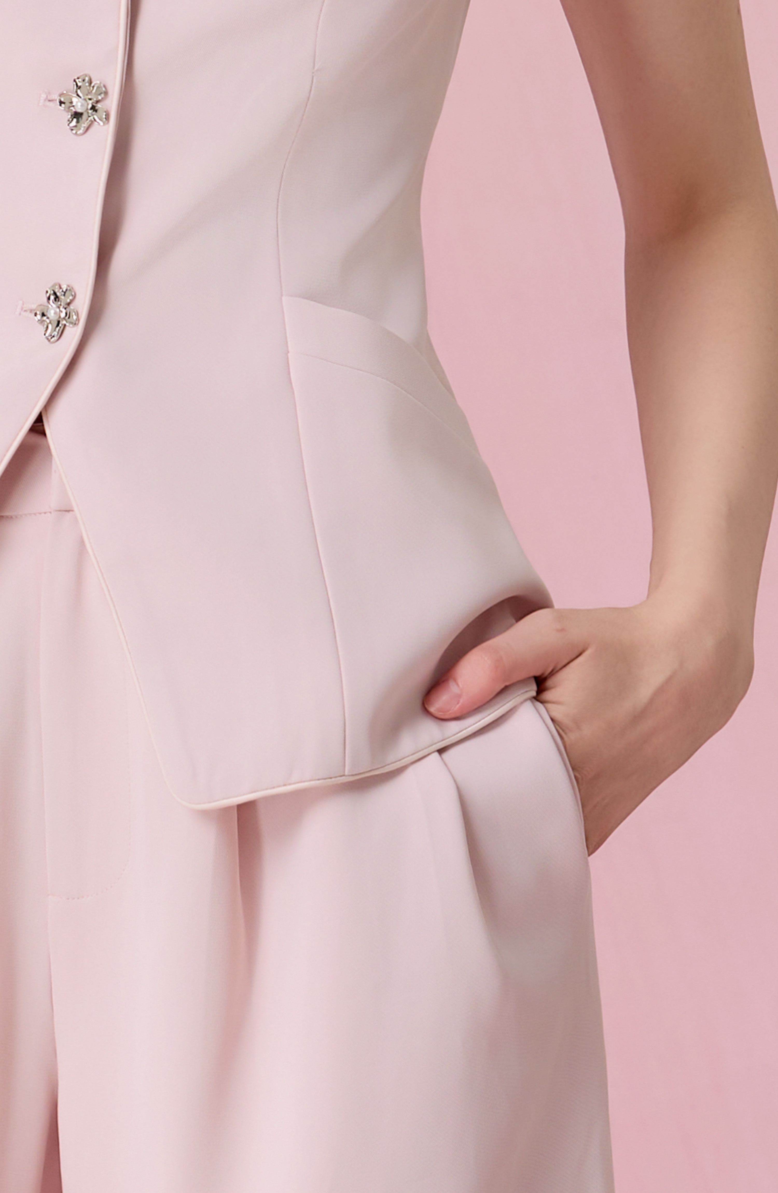 Cheralin Pink Pleated Pants
