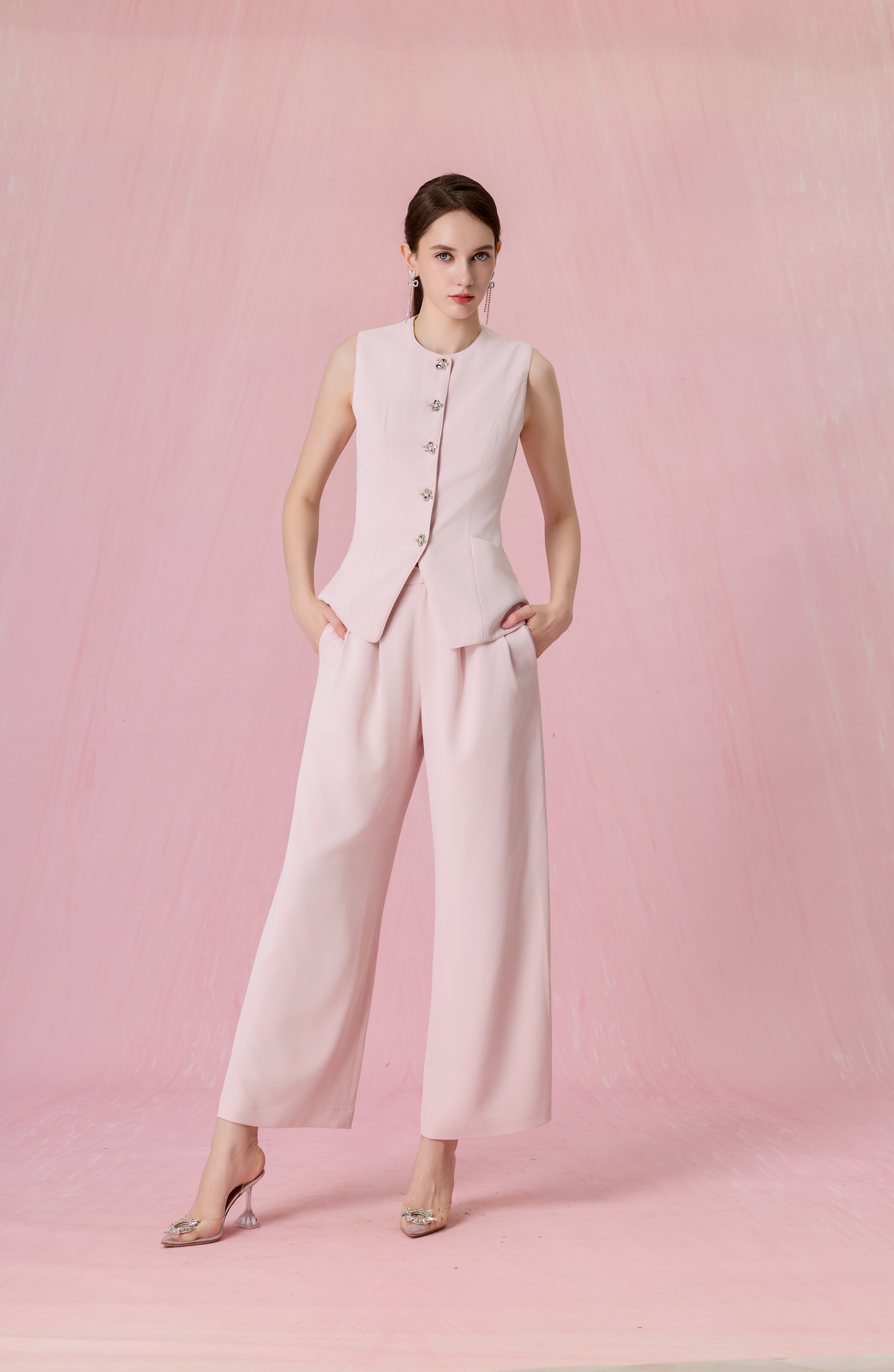 Cheralin Pink Pleated Pants