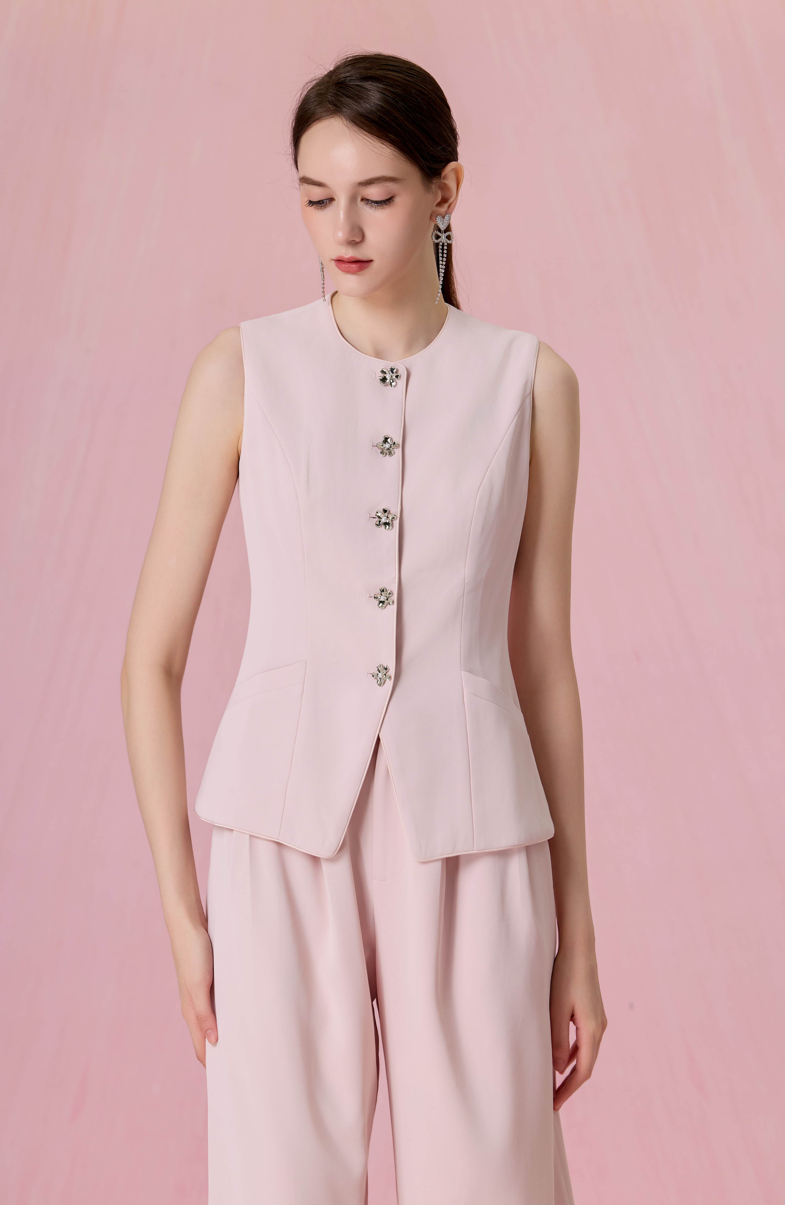 Cheralin Pink Pleated Pants