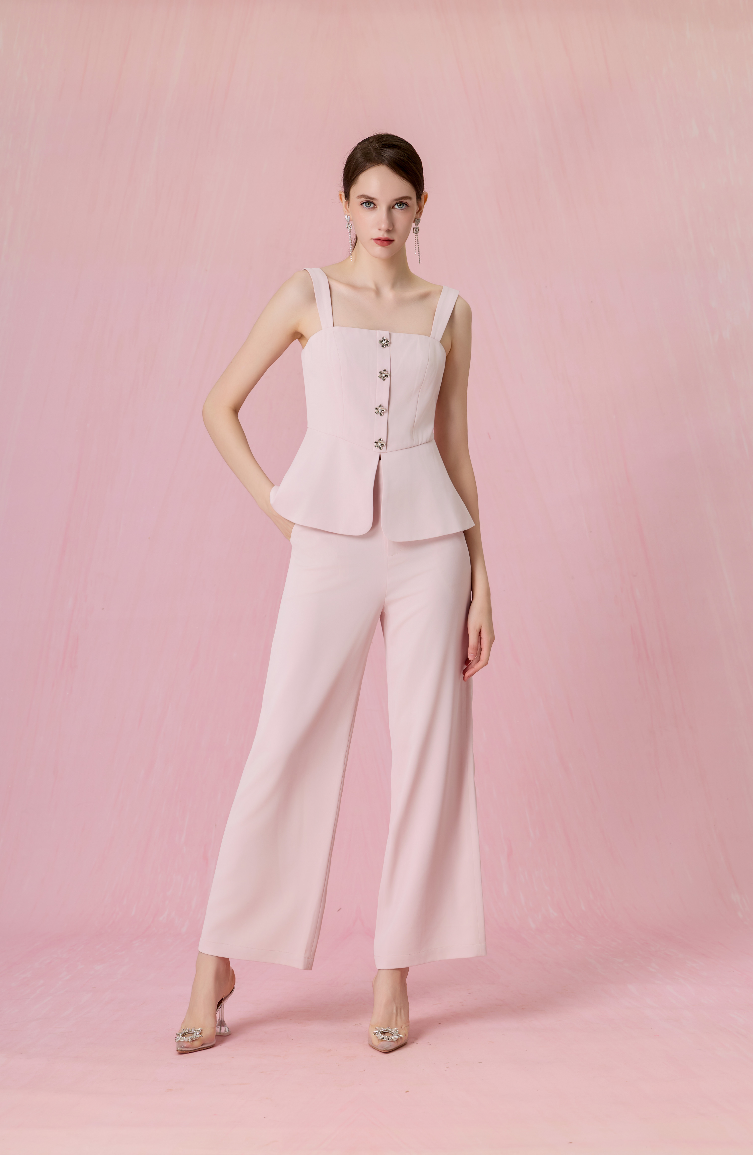 Charelin Pink Straight Pants