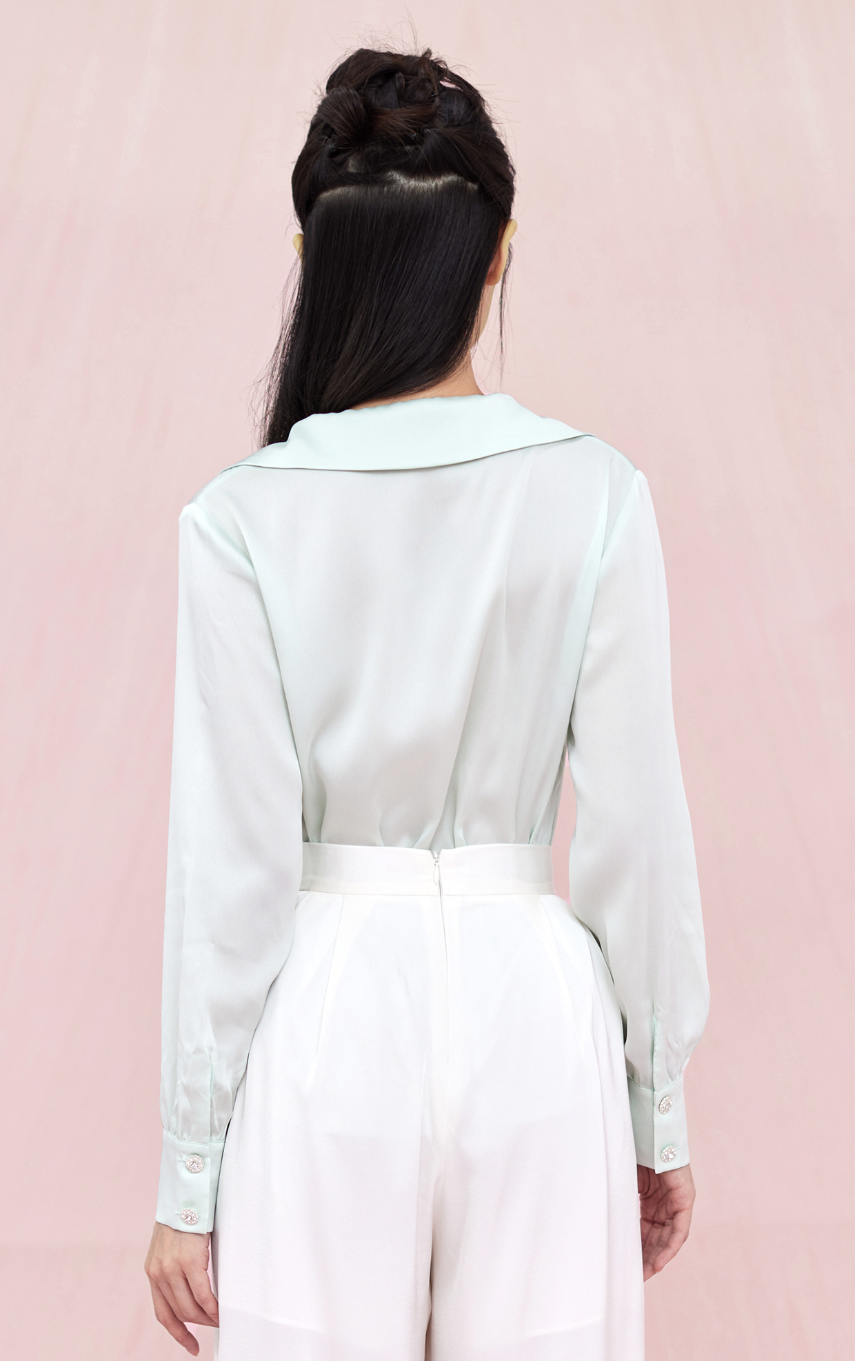 Belisse Green Long Sleeve Top