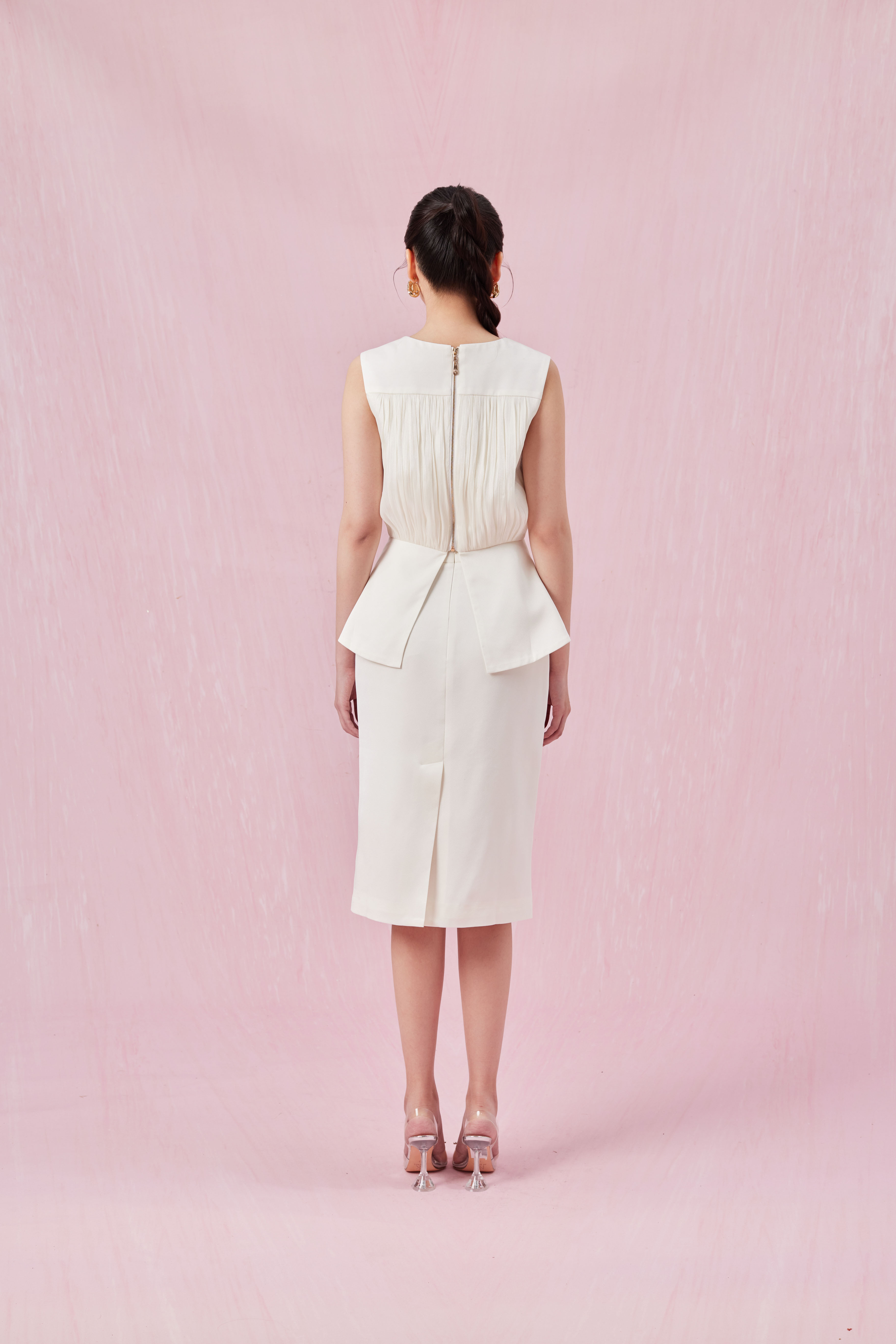 Chantea Cream A-Line Skirt