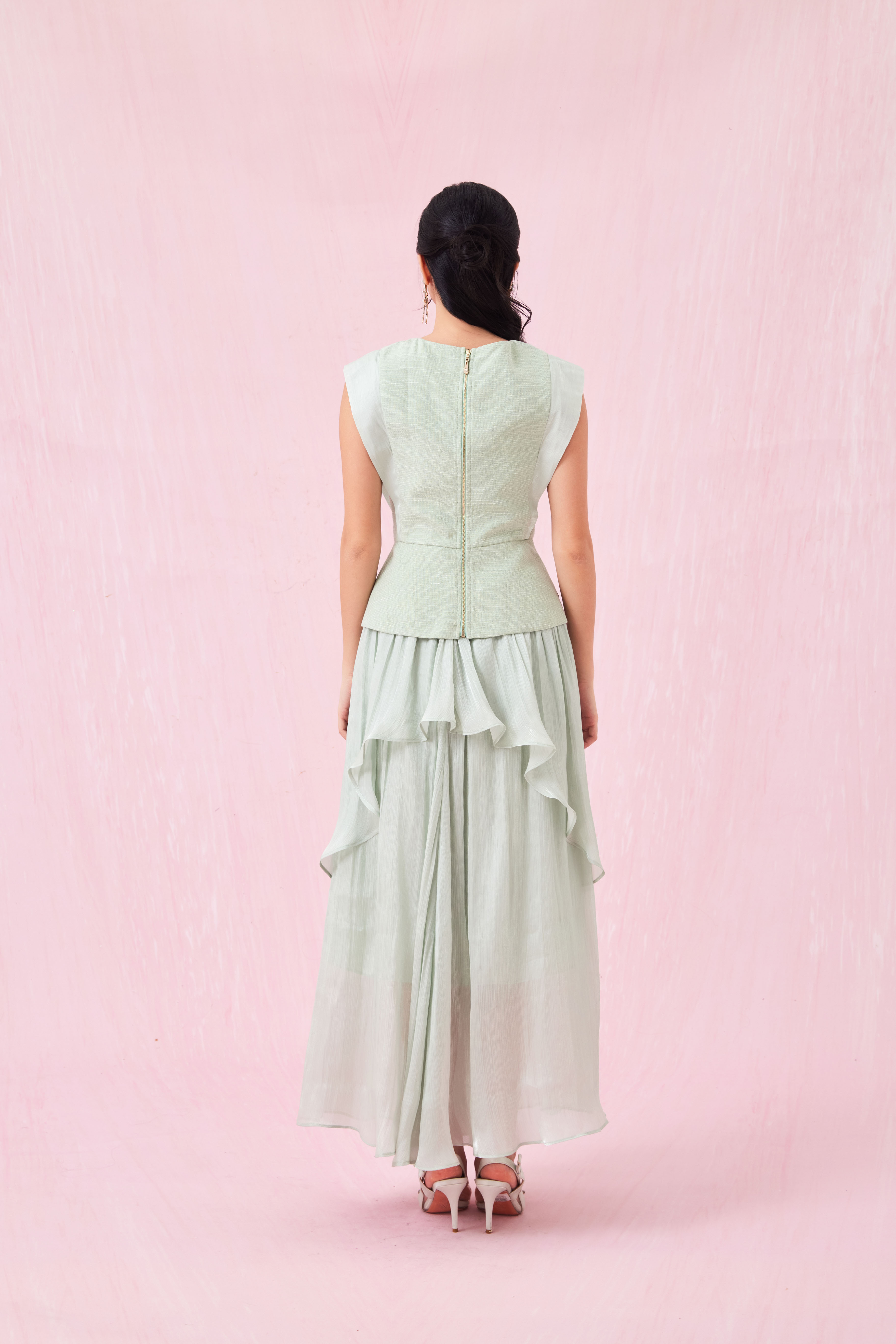 Annette Green Tier Skirt