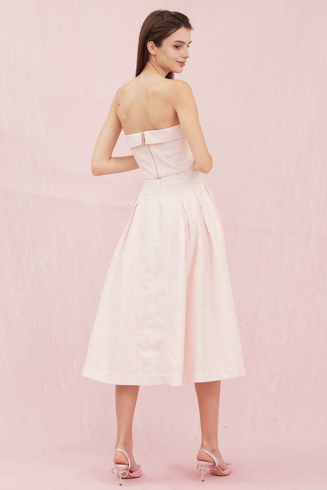 Noemie Pink Bustier Top