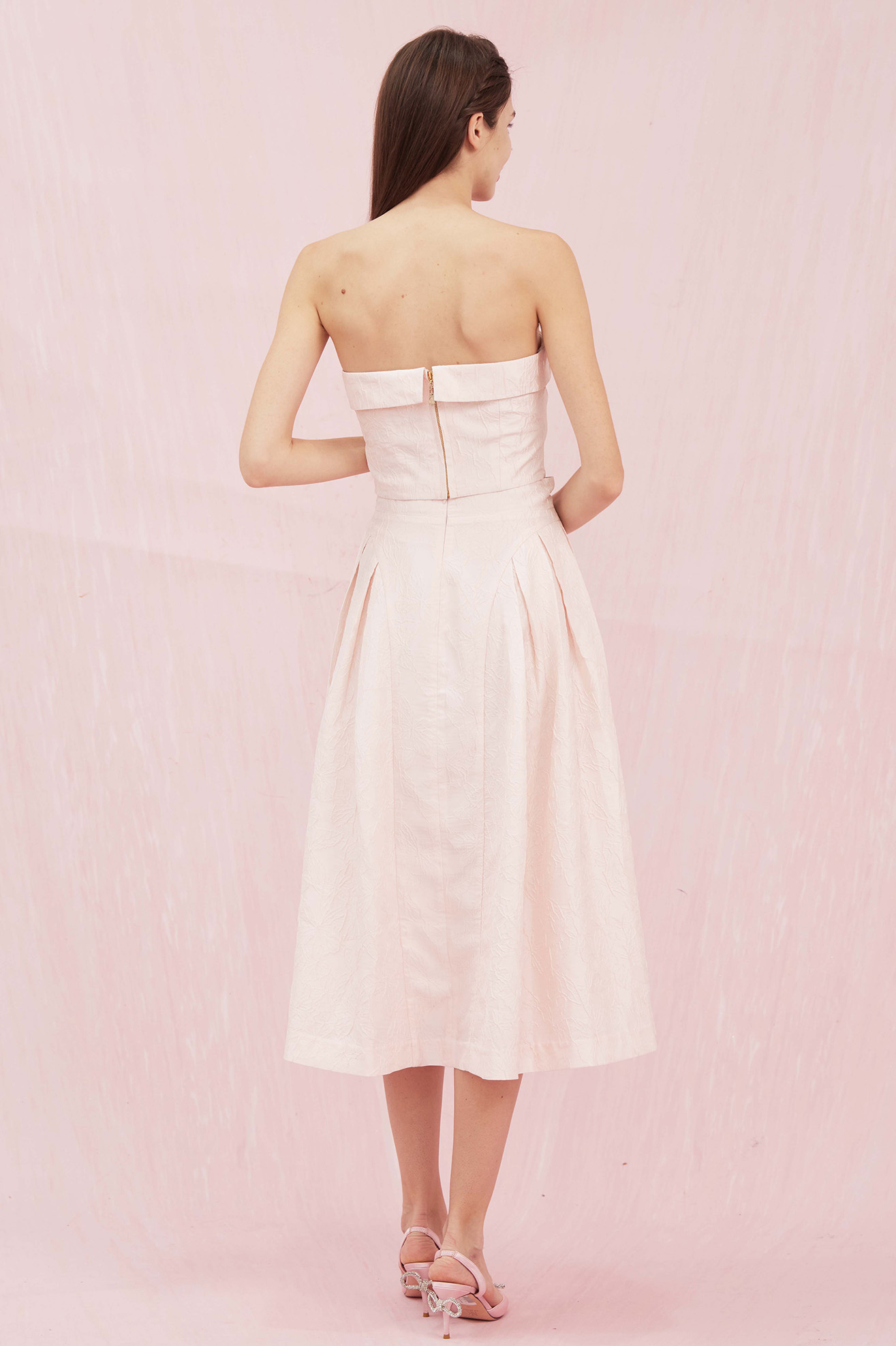 Noemie Pink Bustier Top