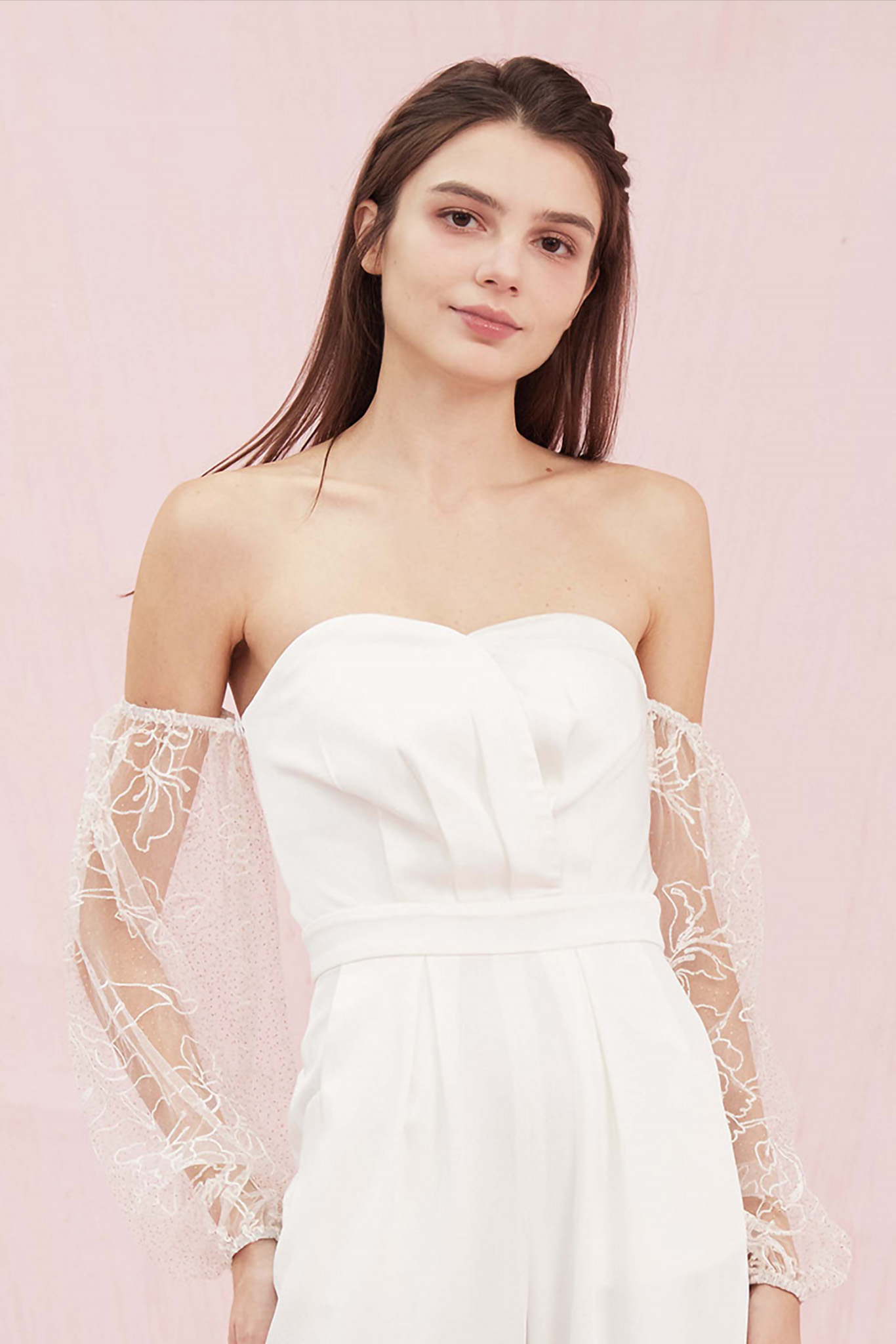Gwynith White Off Shoulder Jumpsuit