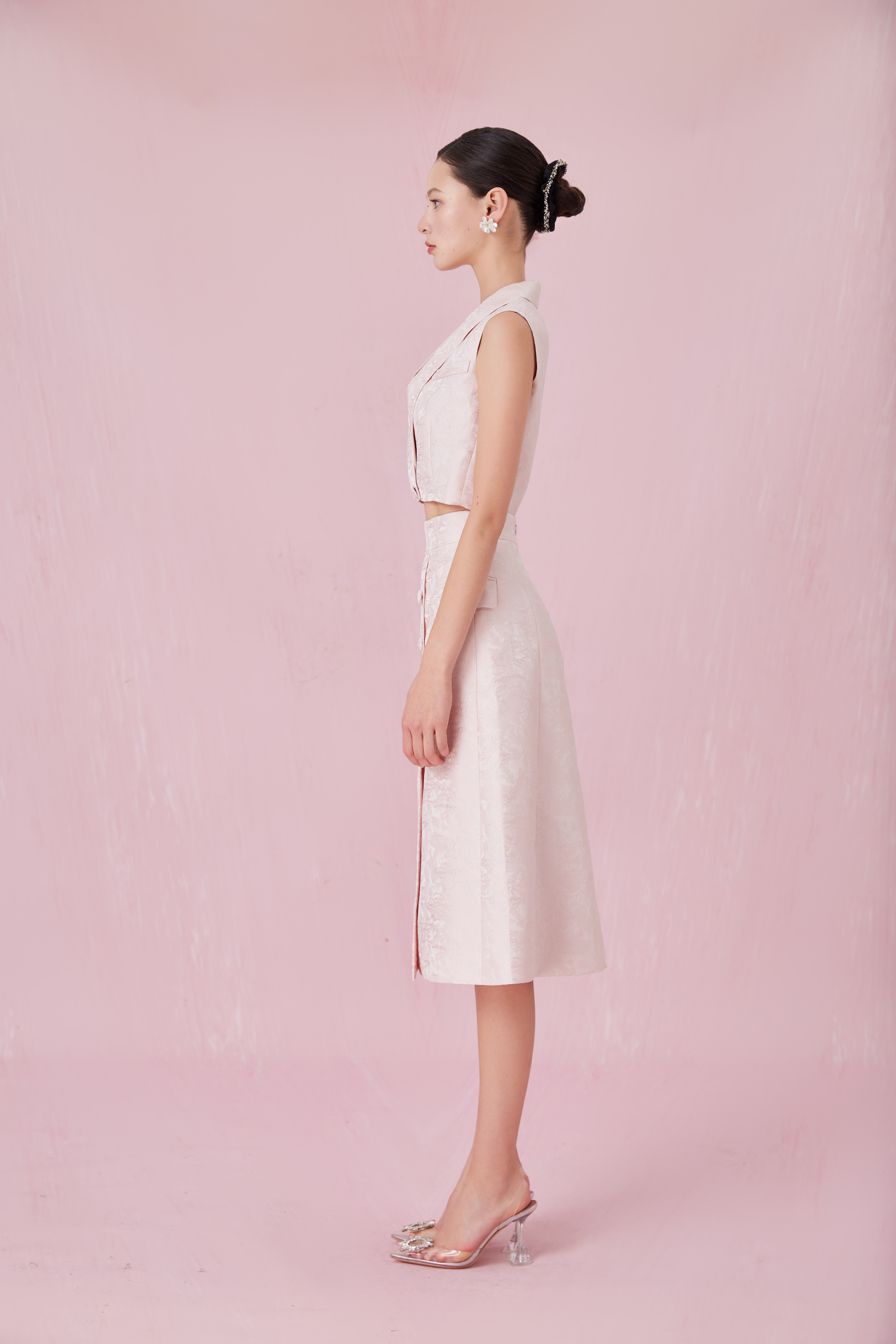 Chantel Pink A-Line Skirt