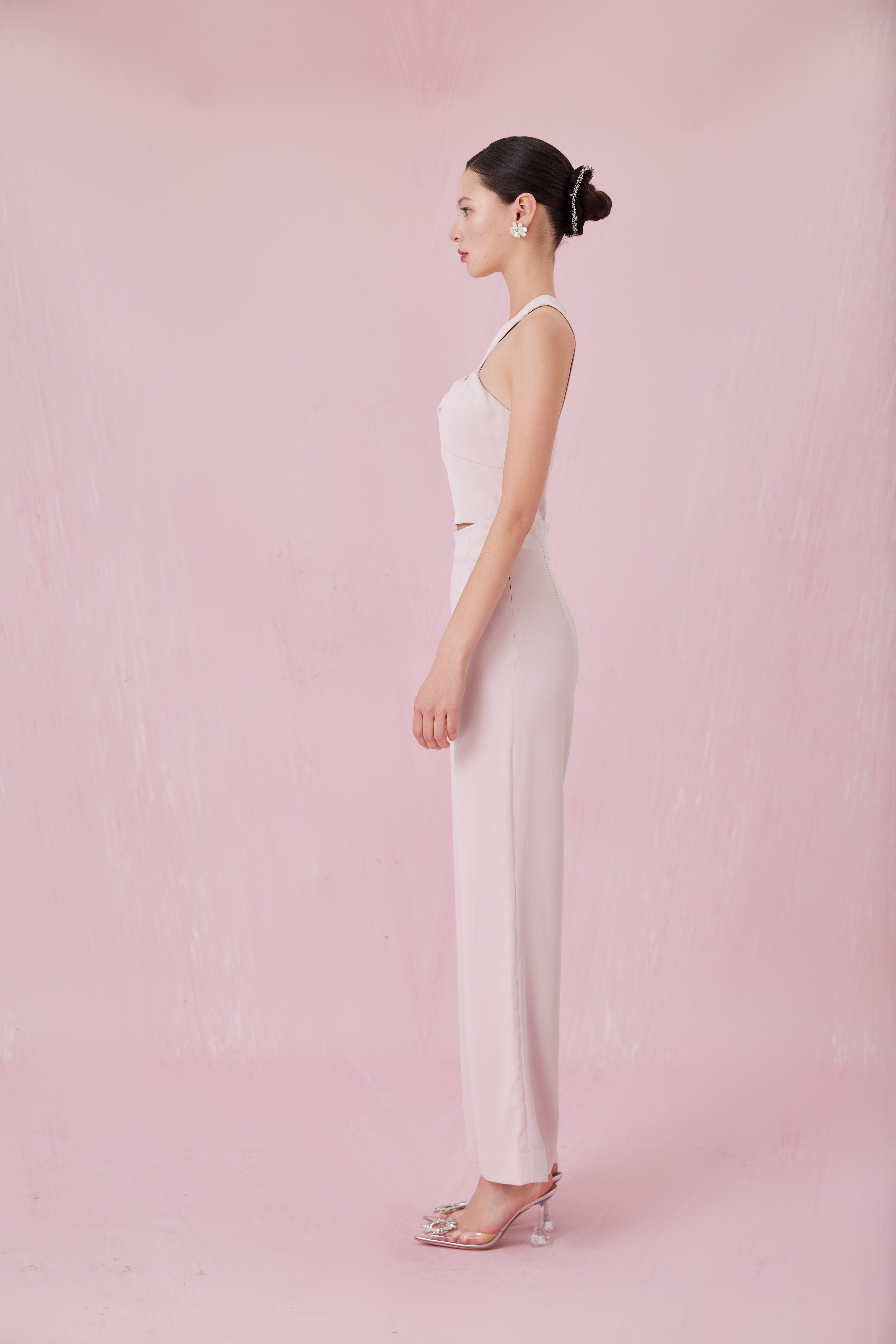 Chantille Pink Padded Halter Top