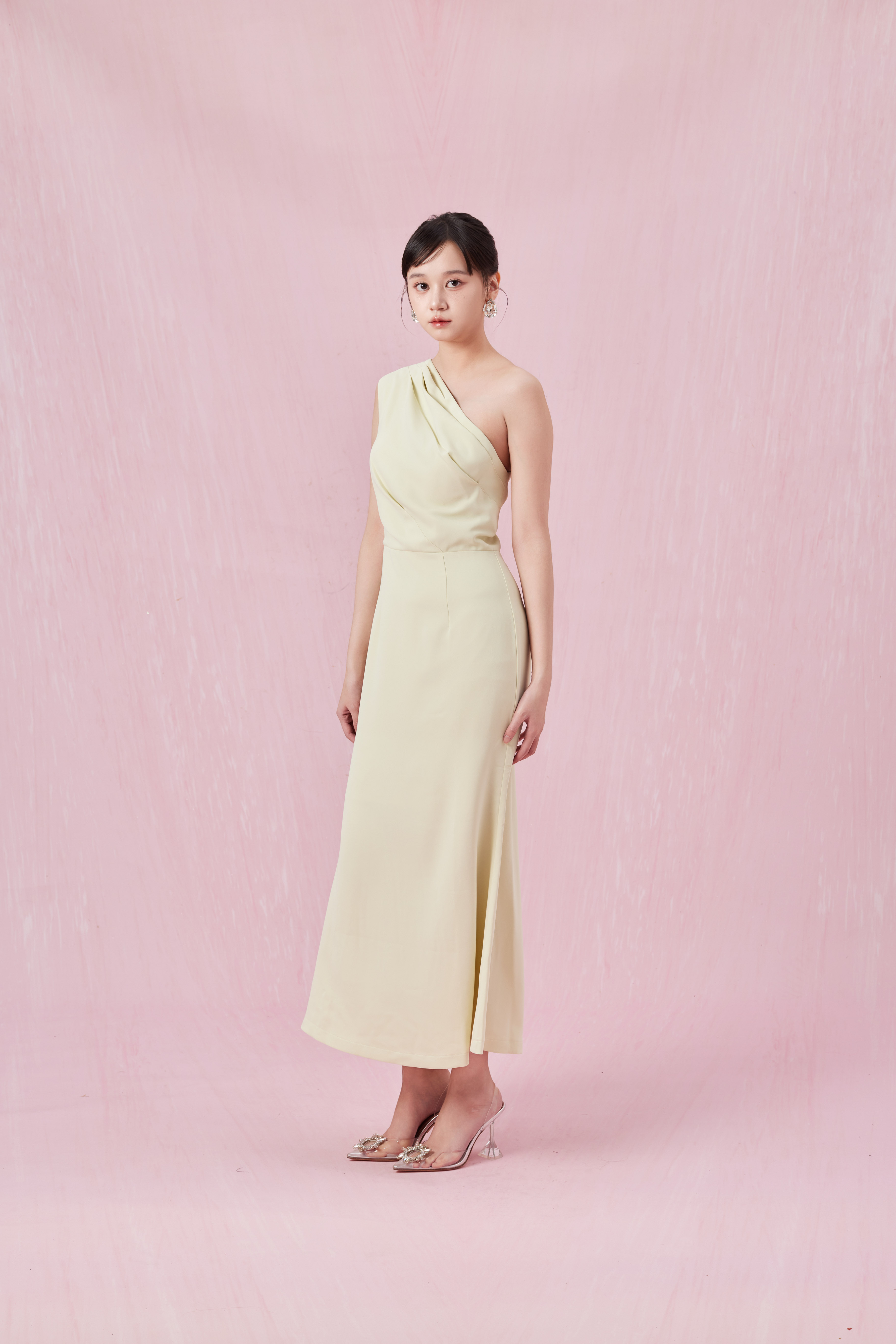 Chantell Light Green Toga Dress