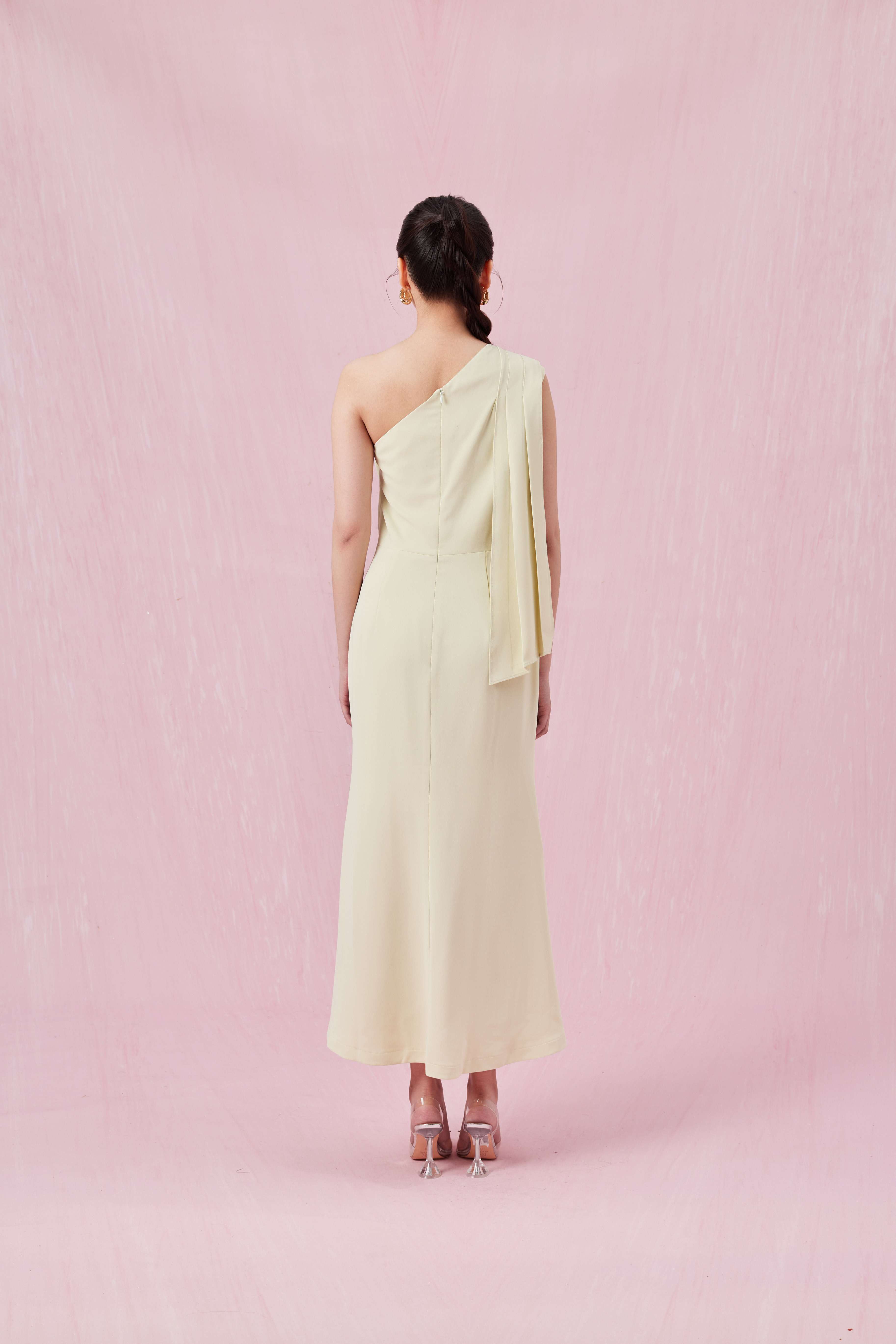 Chantell Light Green Toga Dress