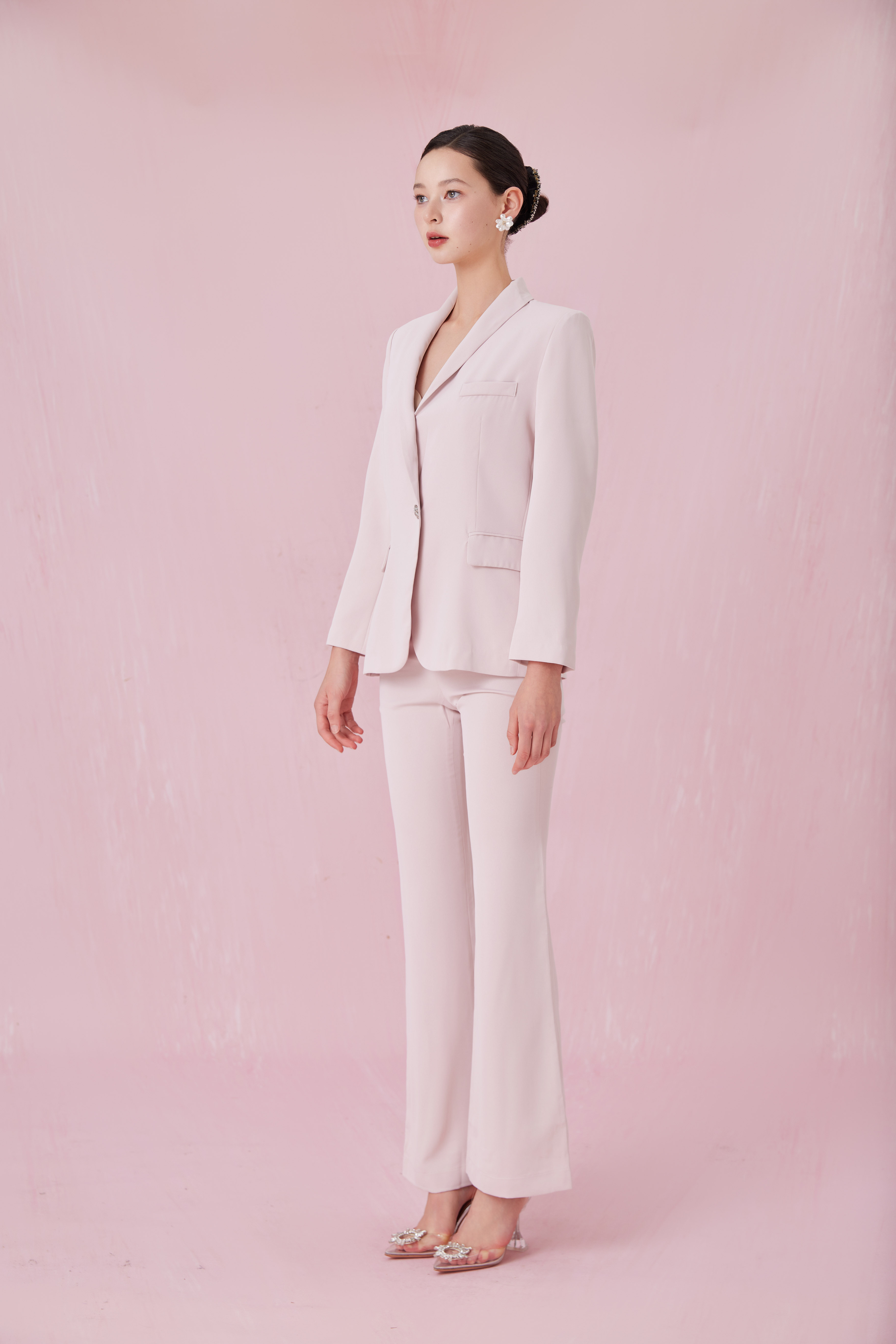 Chanteau Pink Flared Pants