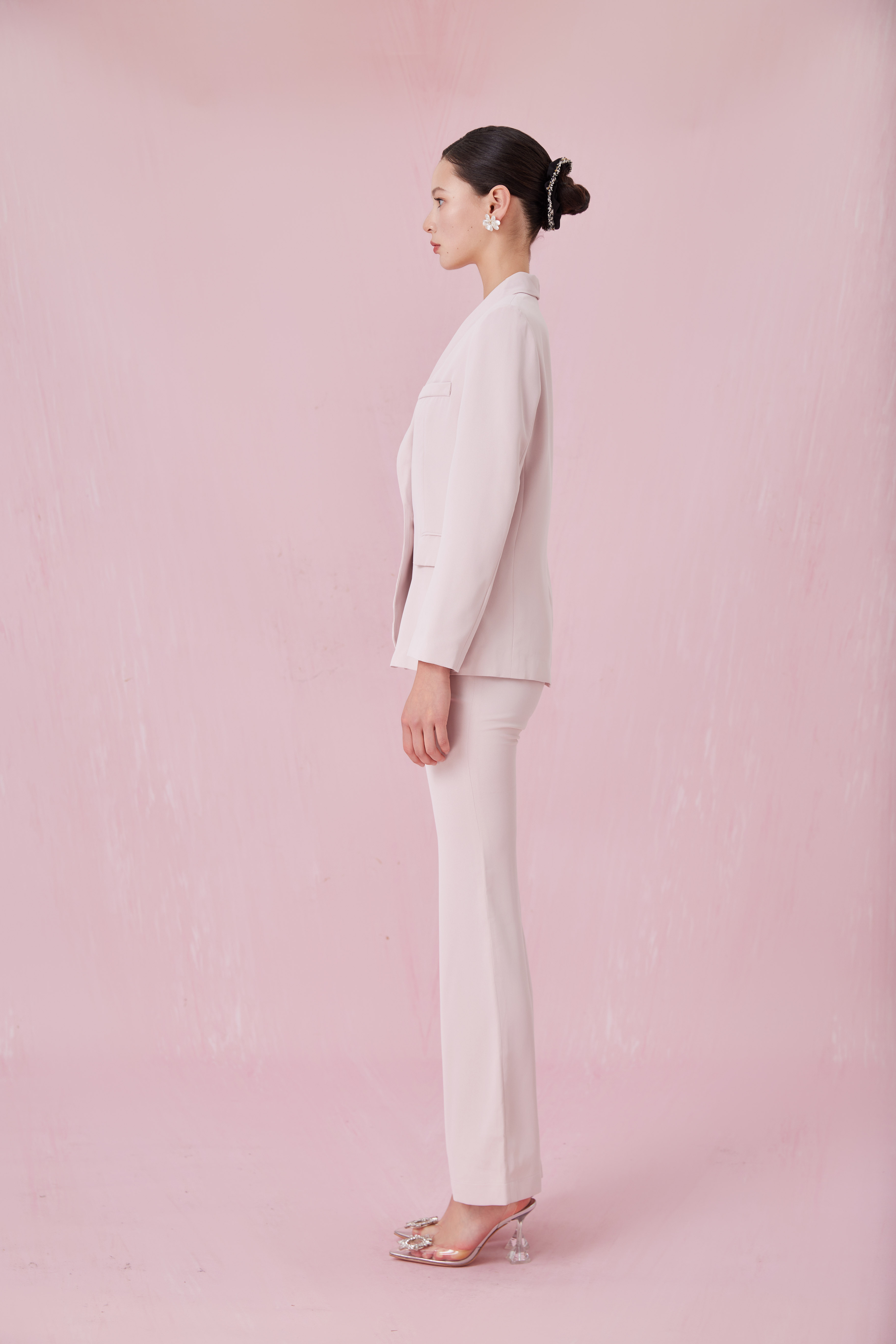 Chanteau Pink Flared Pants