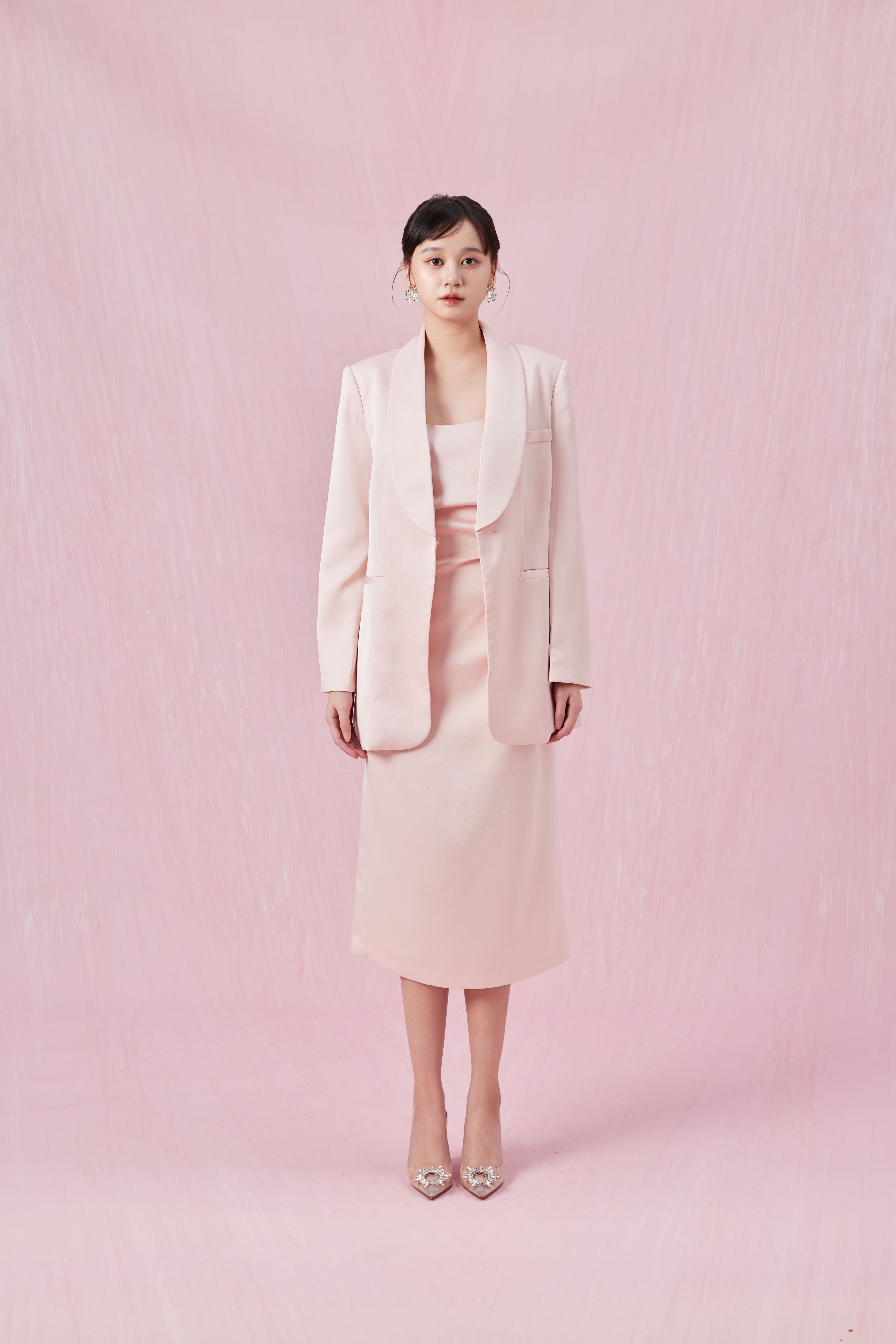 Chantael Pink Wrap Blazer