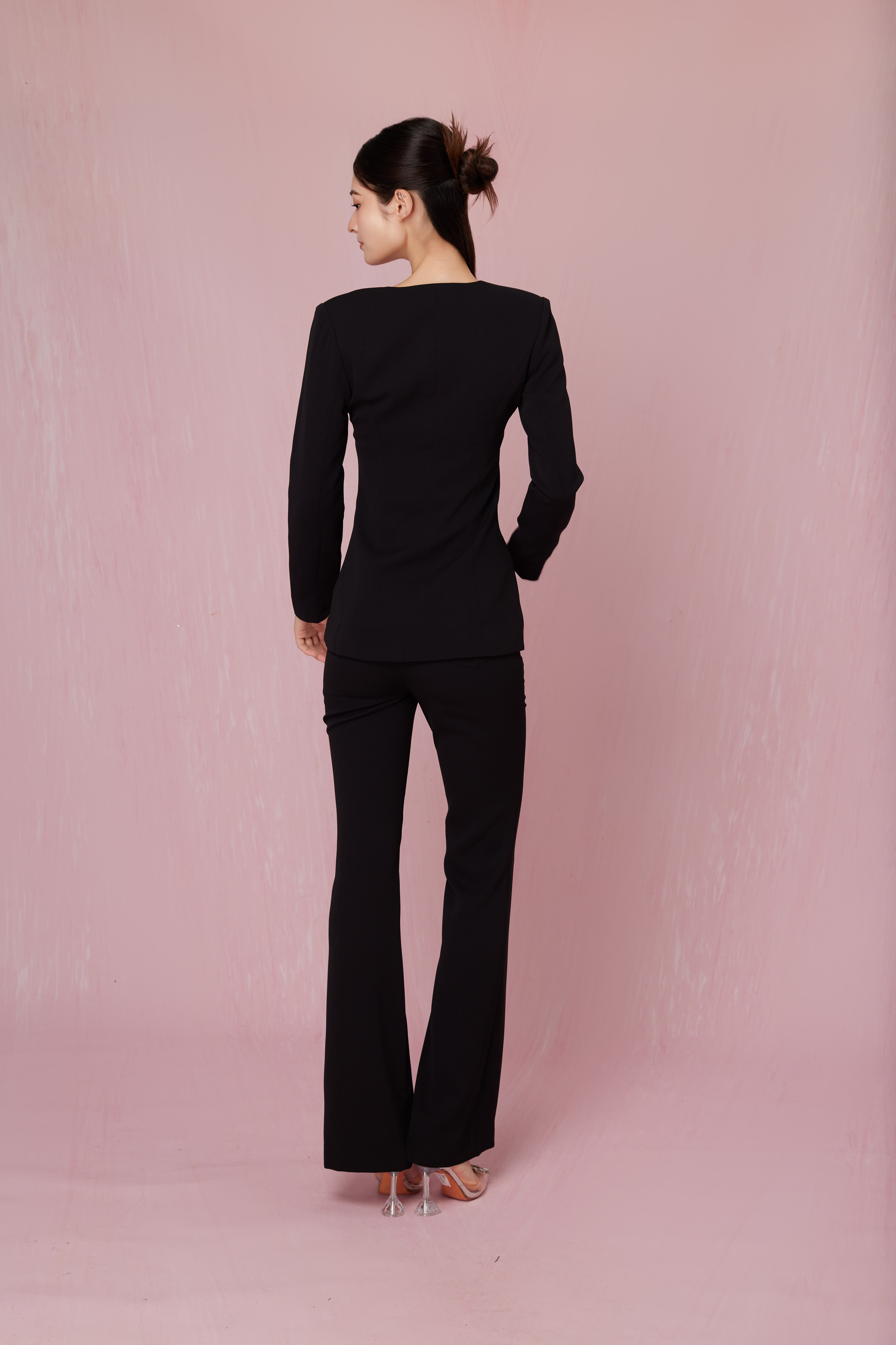 Chanter Black Pleated Blazer