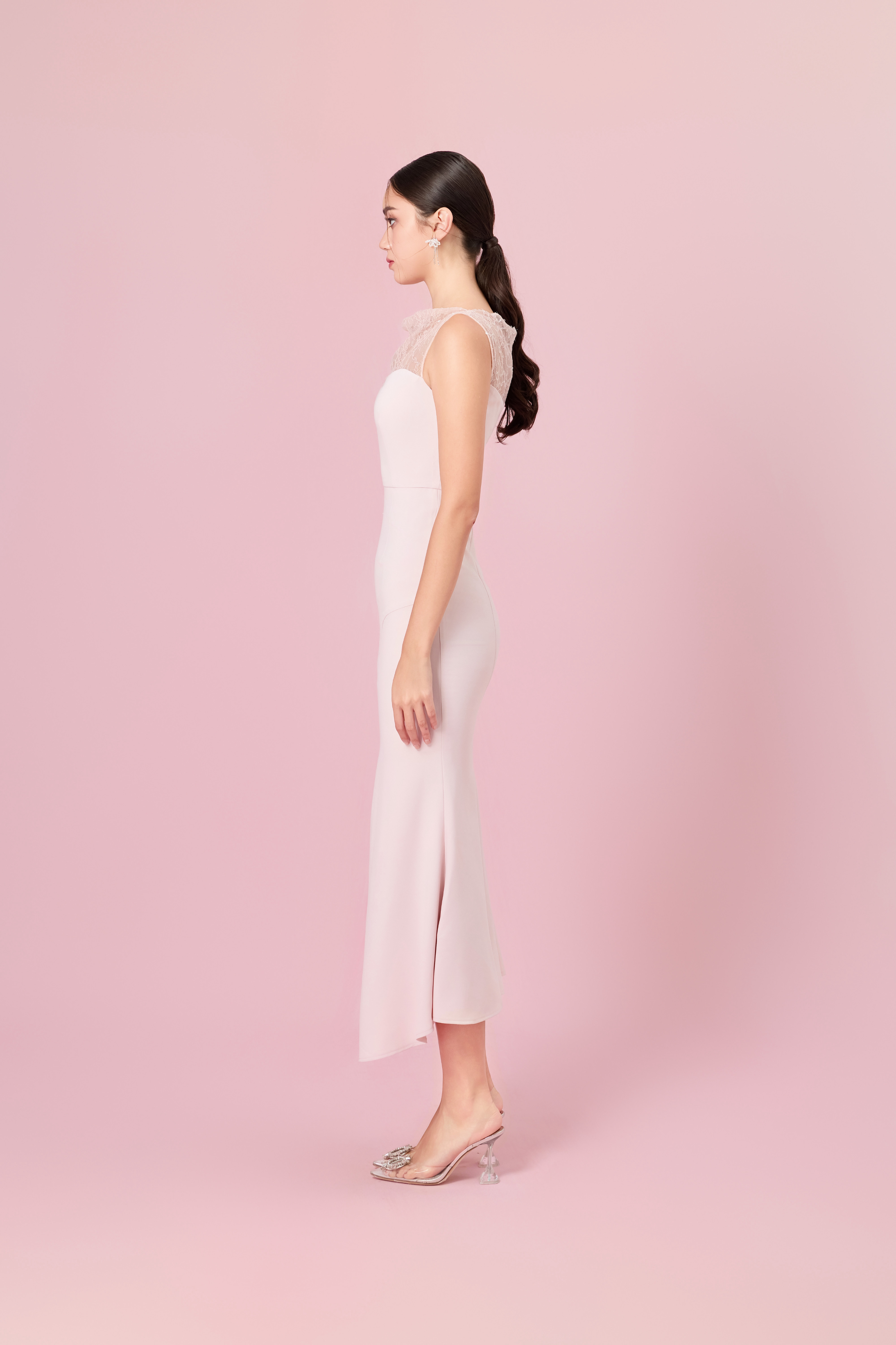 Cherelle Light Pink Mermaid Dress