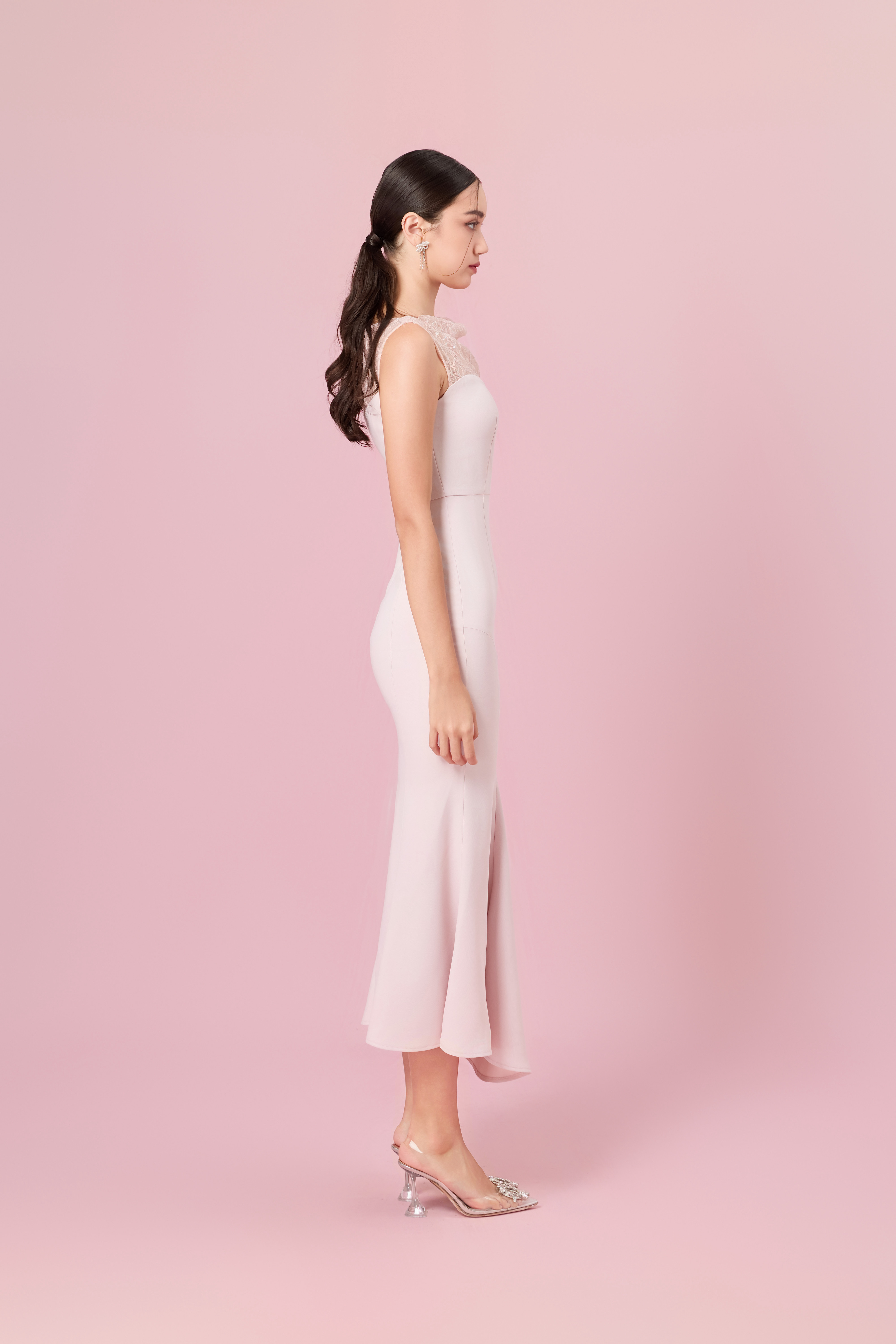 Cherelle Light Pink Mermaid Dress