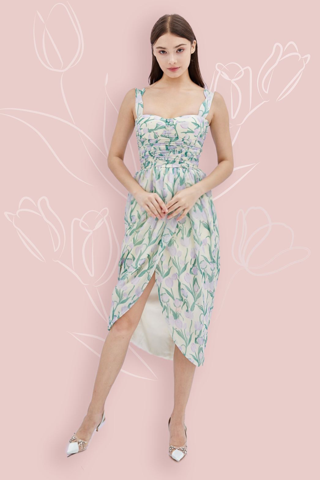 Gerri Tulip Print Dress