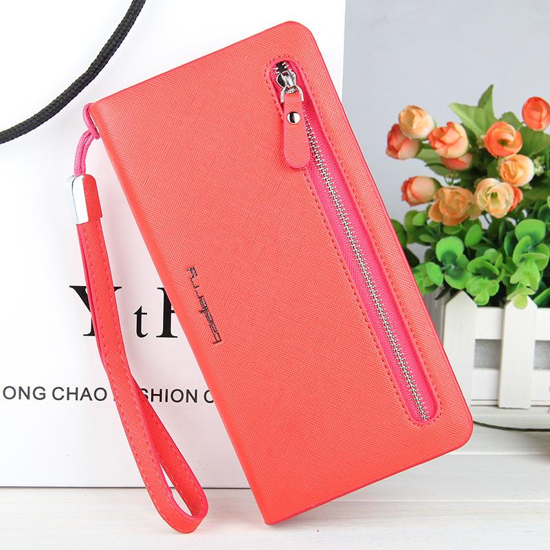 Ladies Long Cross Pattern Wallet mySite