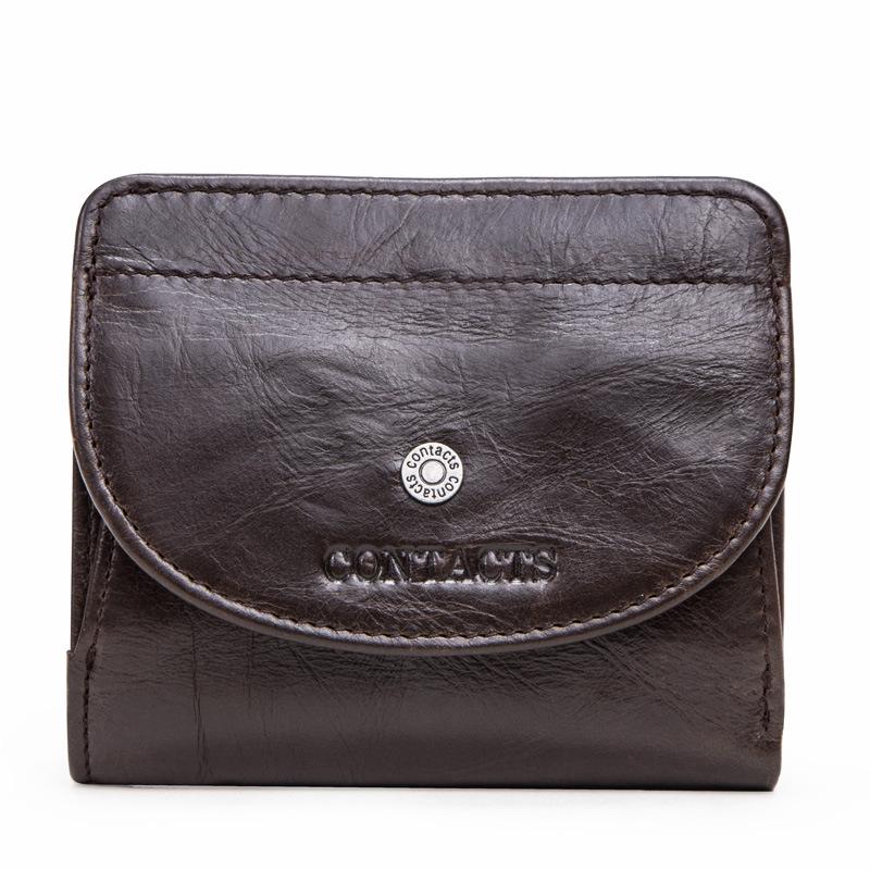 Fashion top layer cowhide ladies wallet trend small card holder mySite