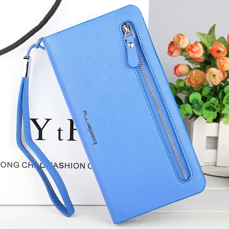 Ladies Long Cross Pattern Wallet mySite