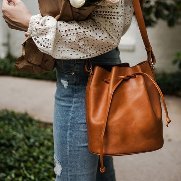 Retro Leather Crossbody Bag mySite