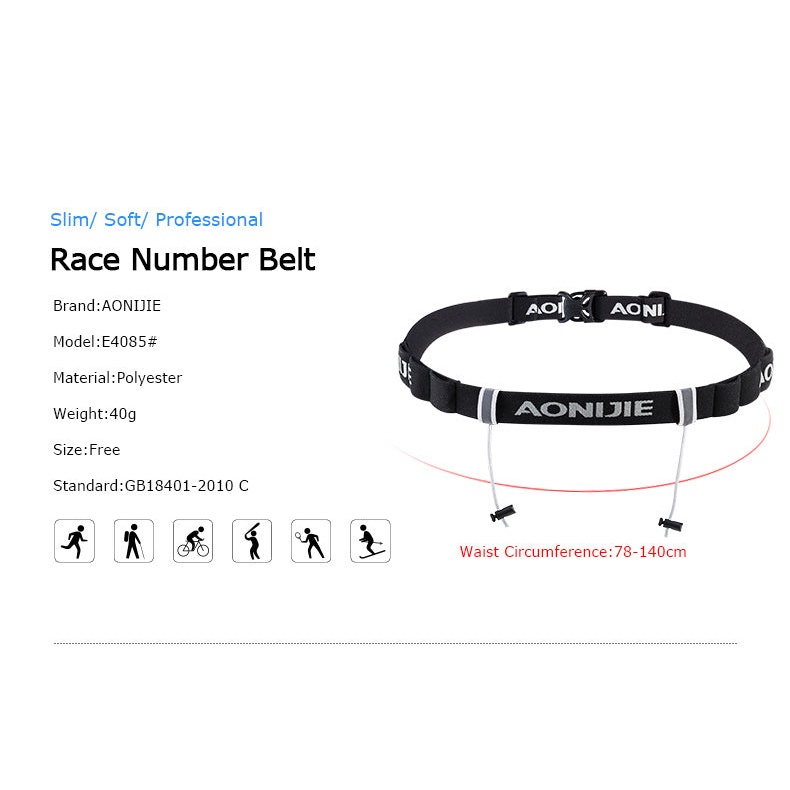 Aonijie Race BIB Number Belt