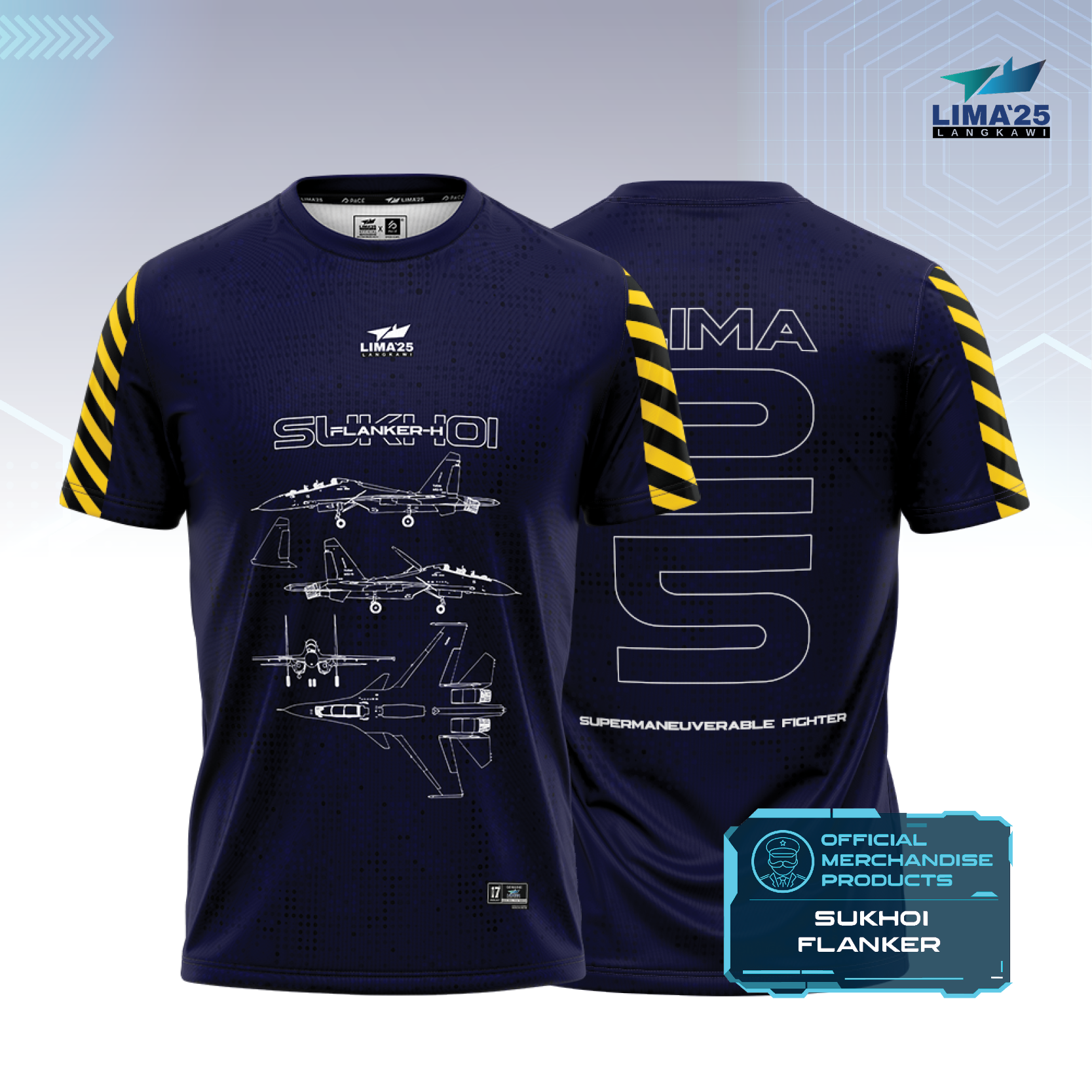 LIMA`25 Sukhoi Flanker SU-30MKM Tee 