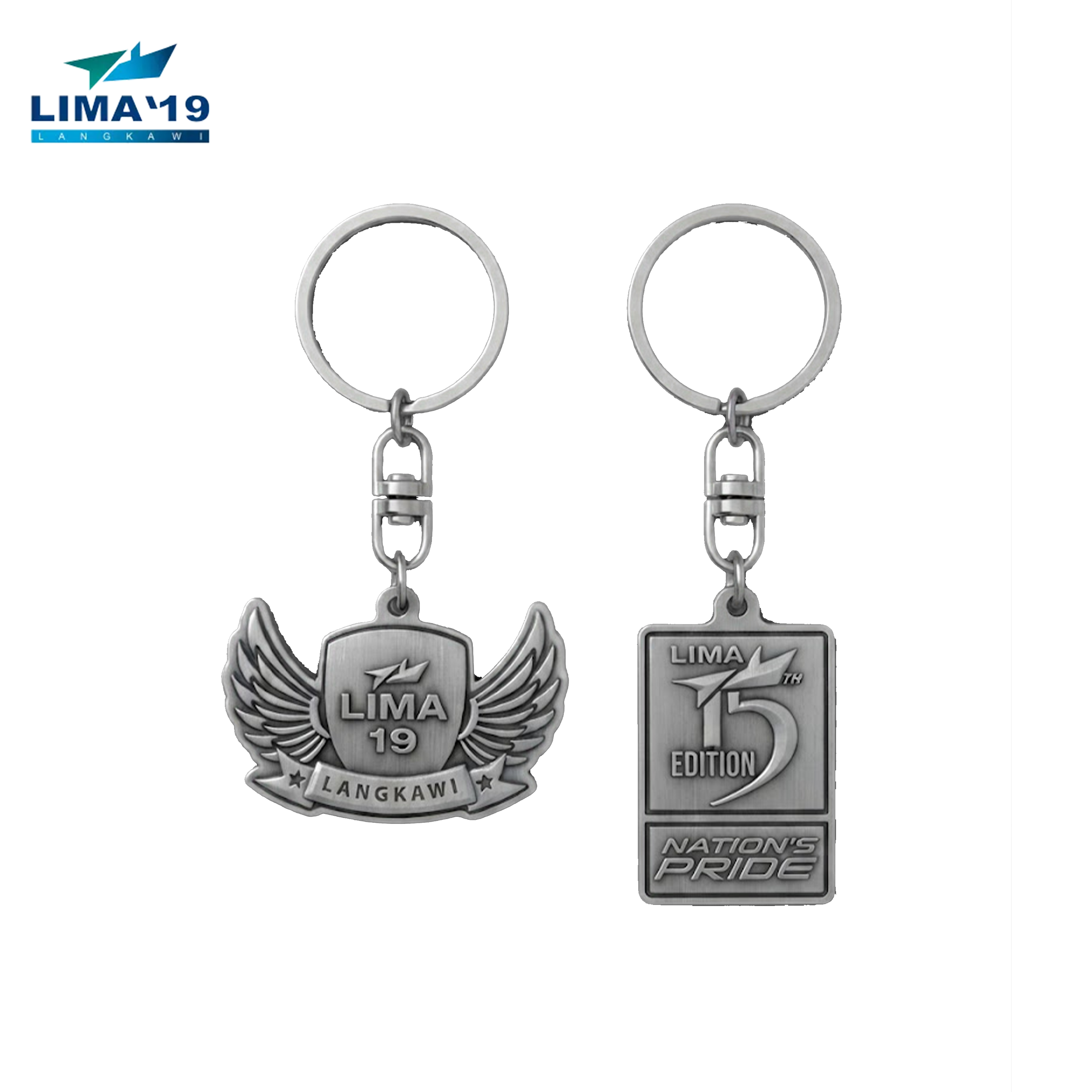 LIMA`19 Pewter Keychain 2-in-1
