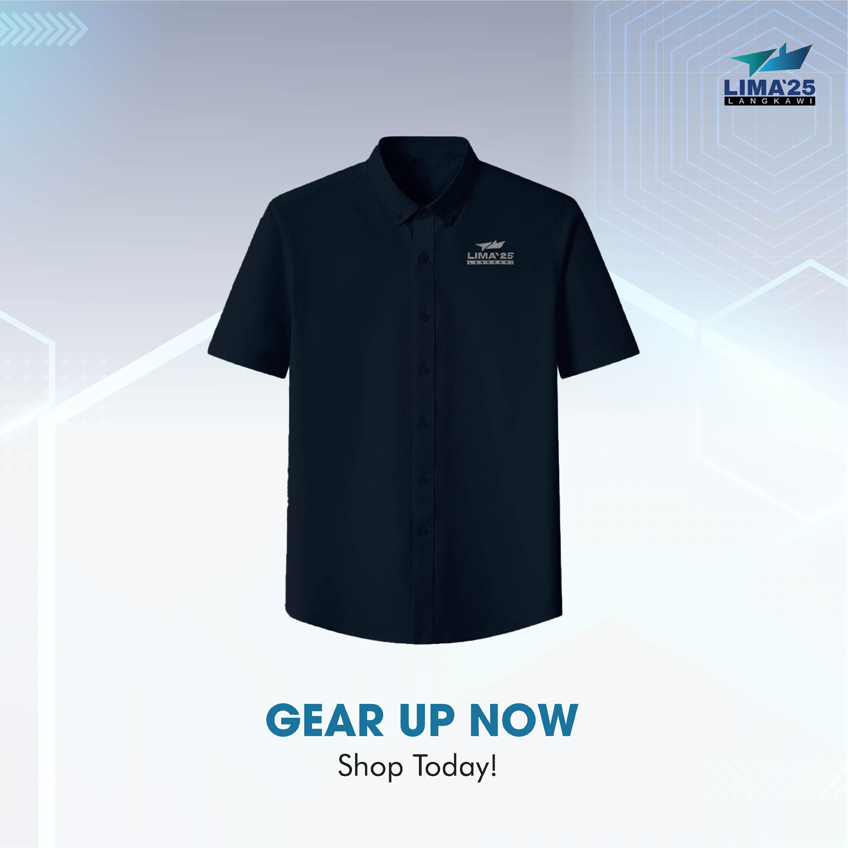 LIMA`25 Oxford Corporate Shirt - Short Sleeve