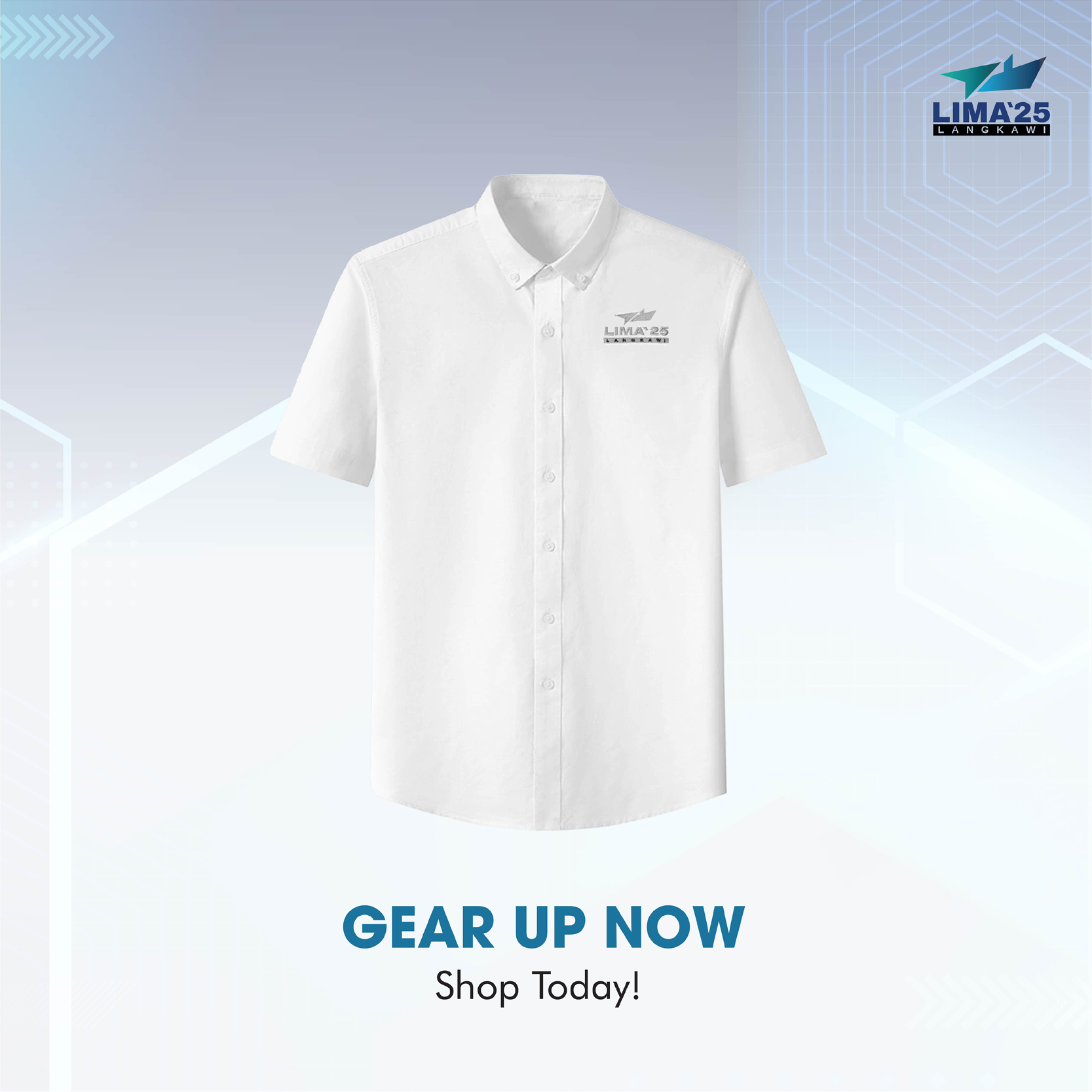 LIMA`25 Oxford Corporate Shirt - Short Sleeve