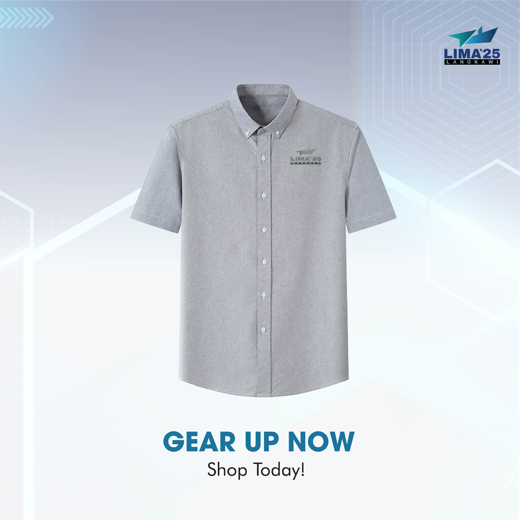 LIMA`25 Oxford Corporate Shirt - Short Sleeve