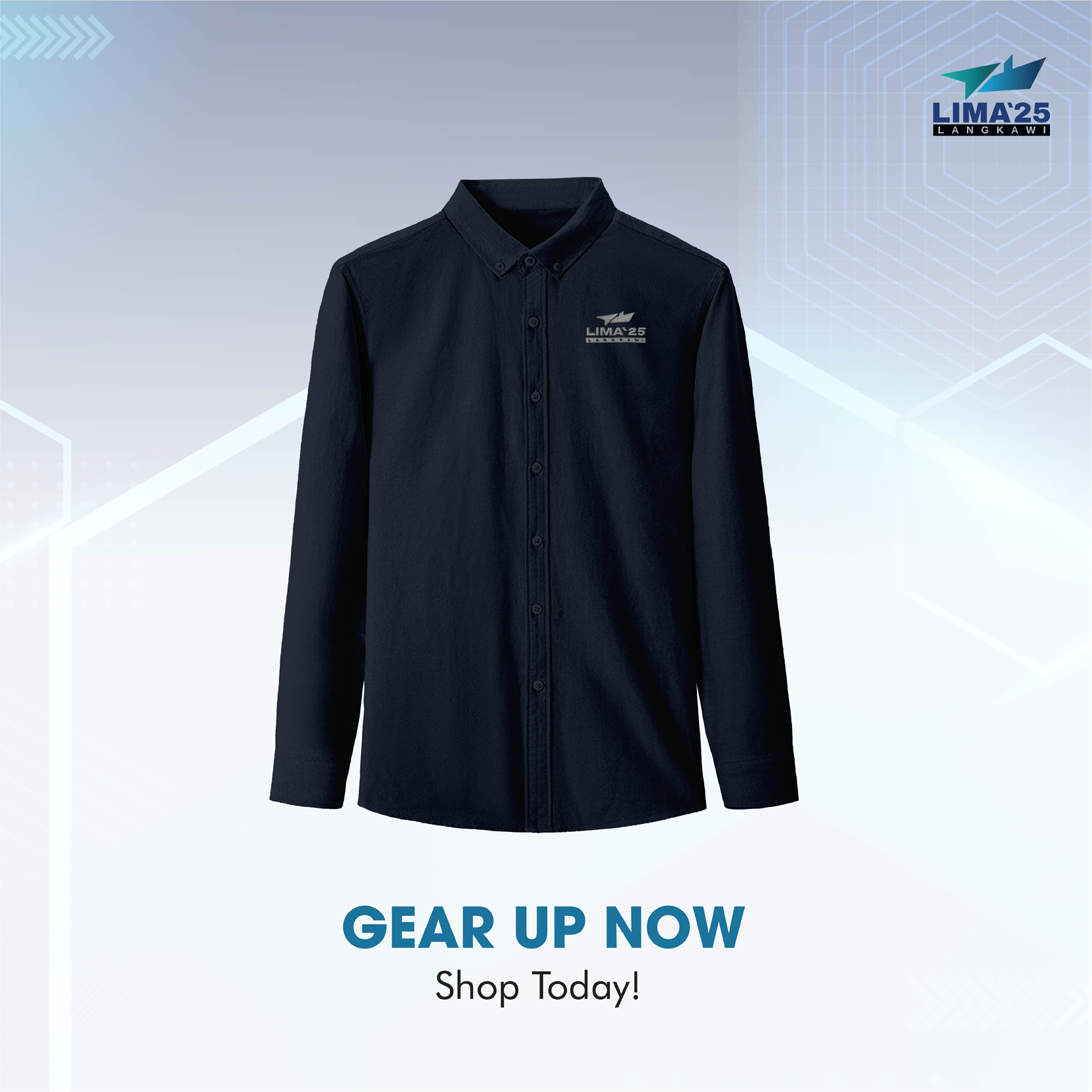 LIMA'25 Oxford Corporate Shirt - Long Sleeve