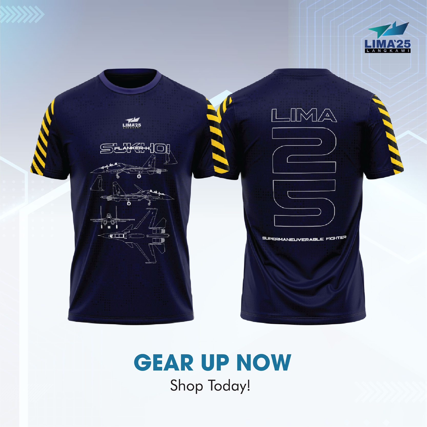 LIMA`25 Sukhoi Flanker SU-30MKM Tee 