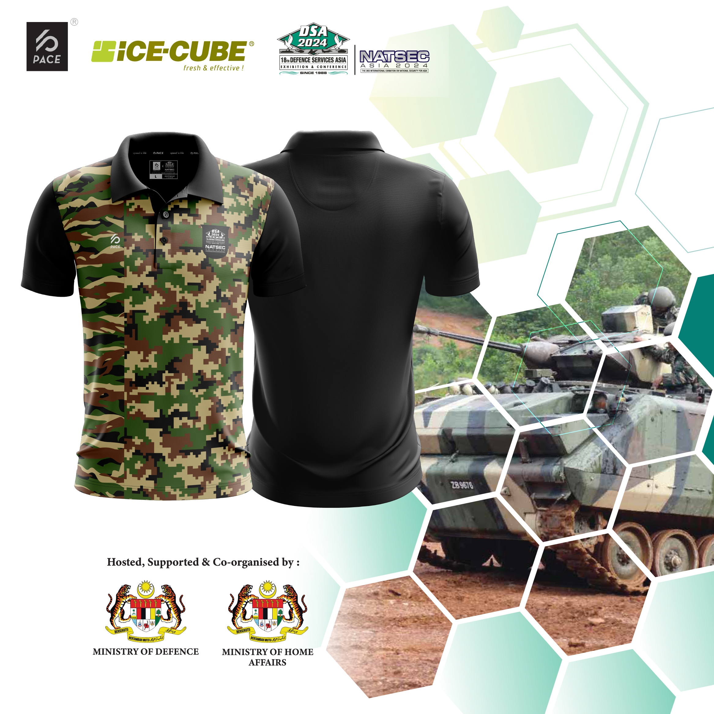 DSA 2024 SHORT SLEEVE SUBLIMATION - TIGER STRIPE X DIGITAL CAMO