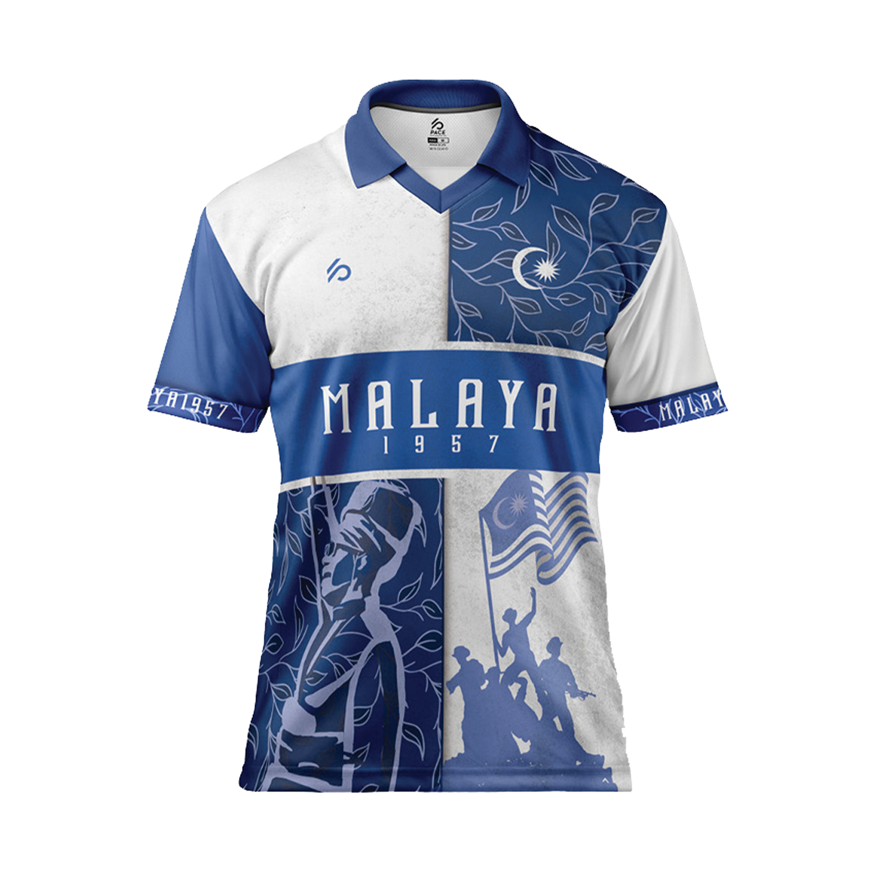 MERDEKA`23 Retro Blue Short Sleeve