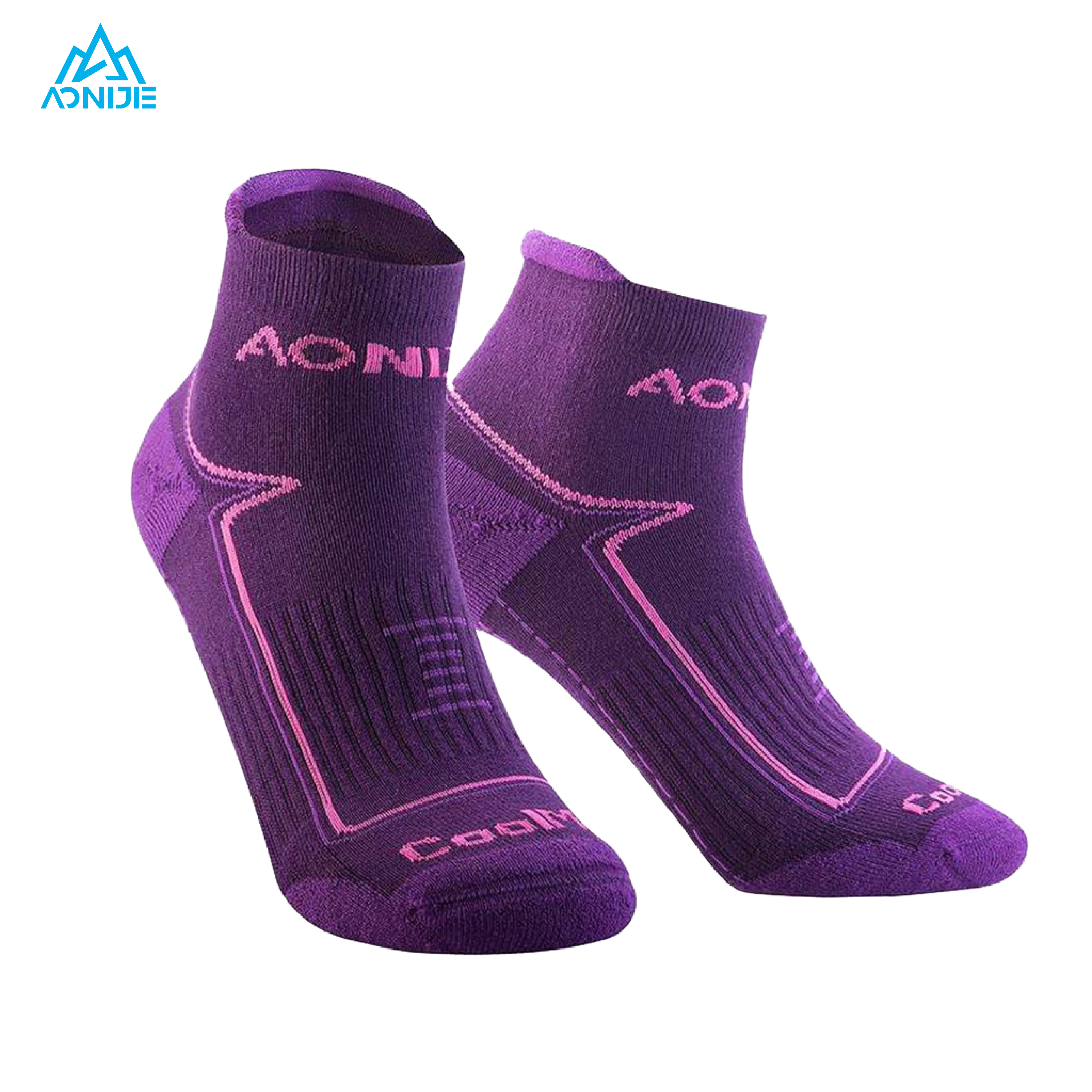 AONIJIE Comfort Sport Socks Purple