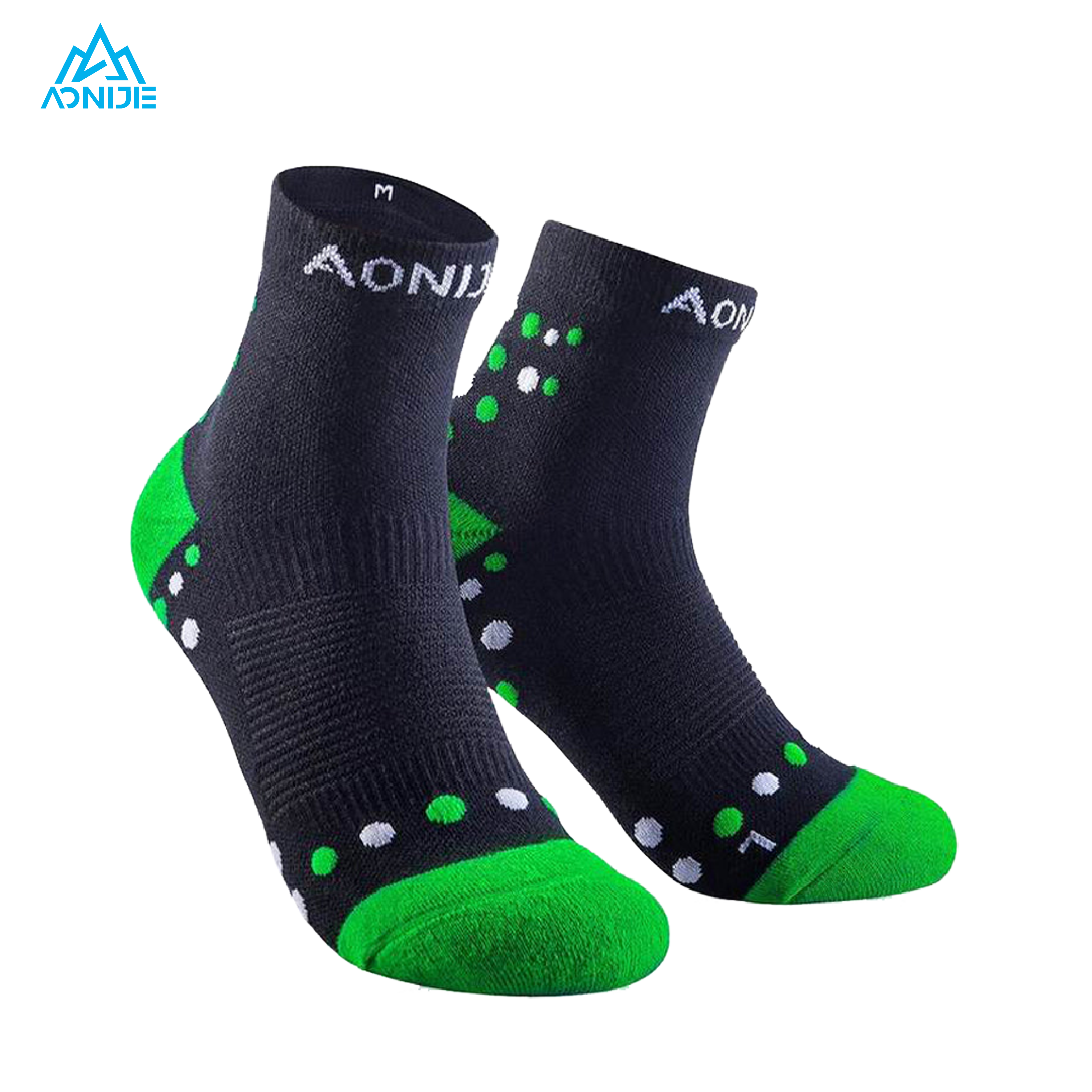 AONIJIE Quick Drying Sport Socks Green