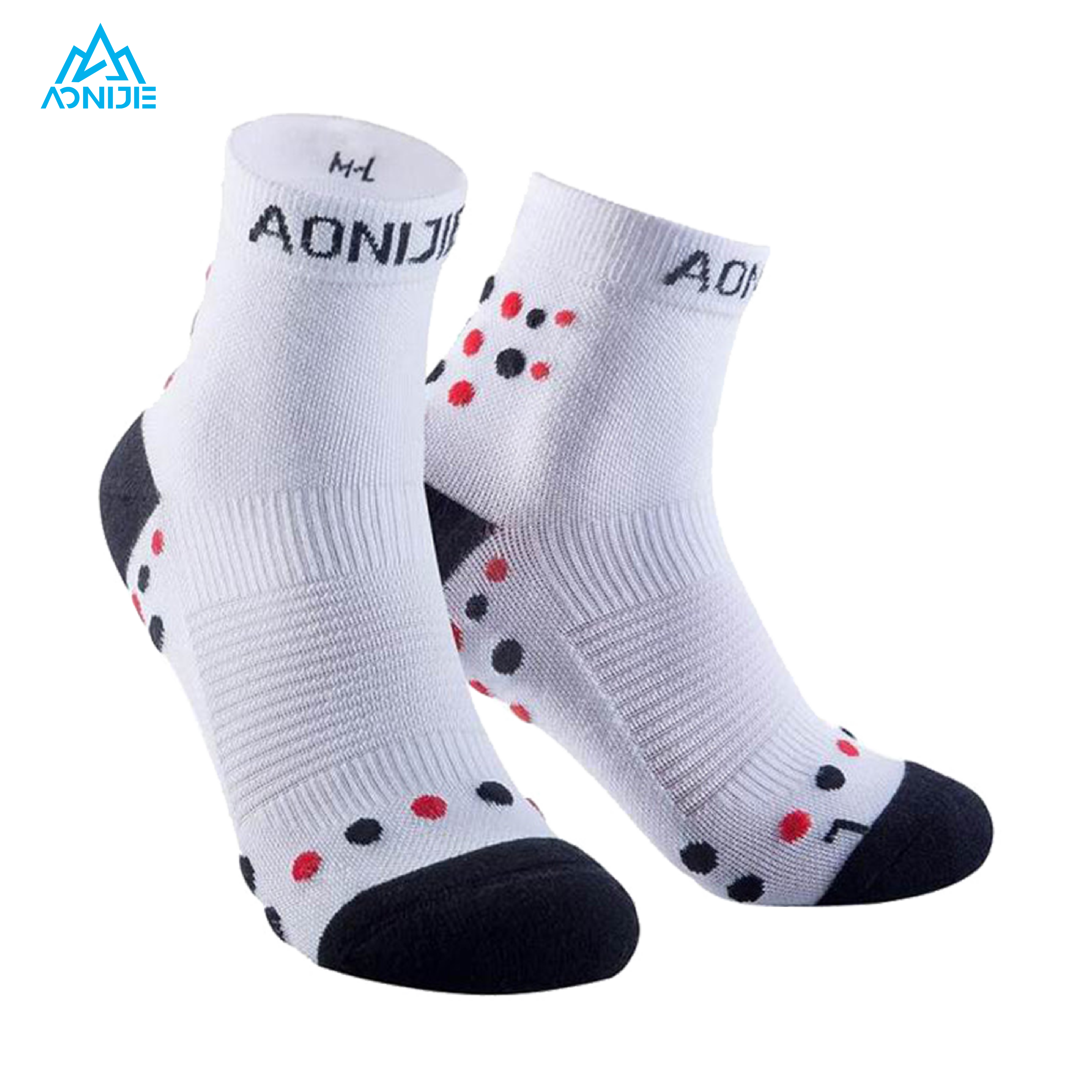 AONIJIE Quick Drying Sport Socks White